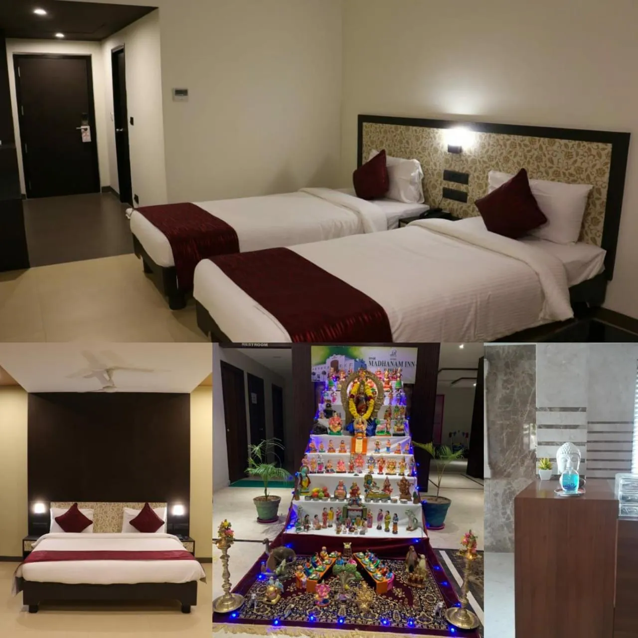 Bed in DsrMadhanamInn