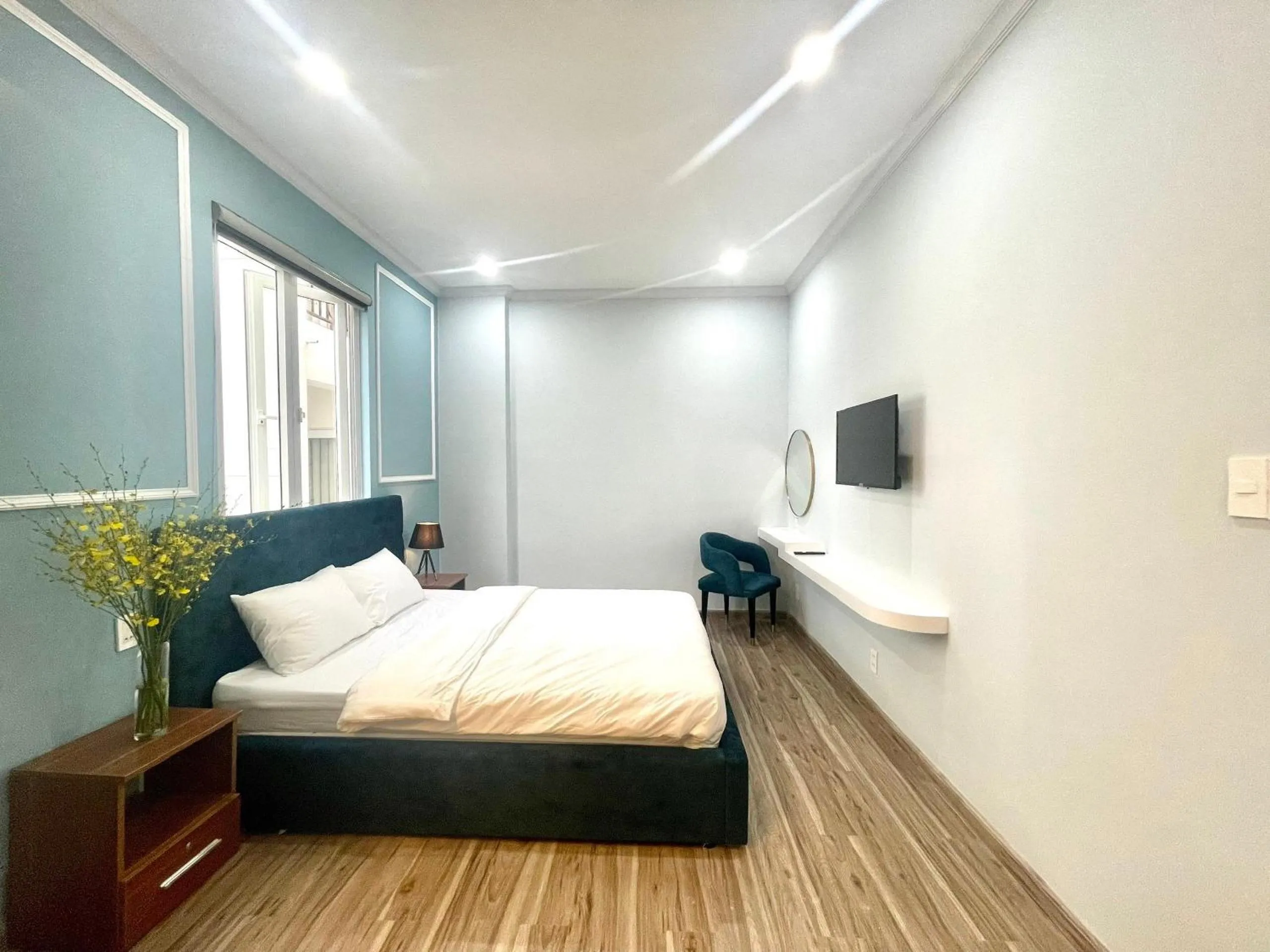 Bed in Phuong Vy Luxury Hotel