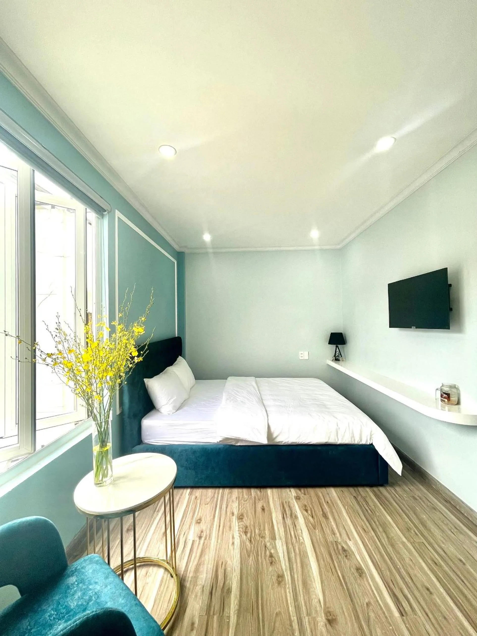 Bed in Phuong Vy Luxury Hotel