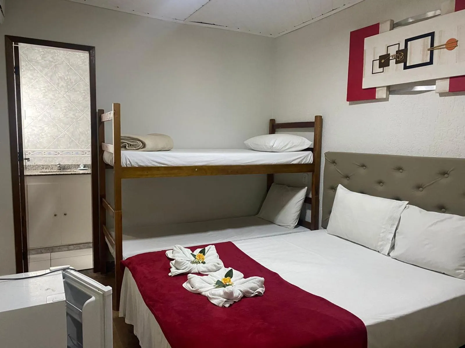 Bed in Pousada Caminho do Pontal