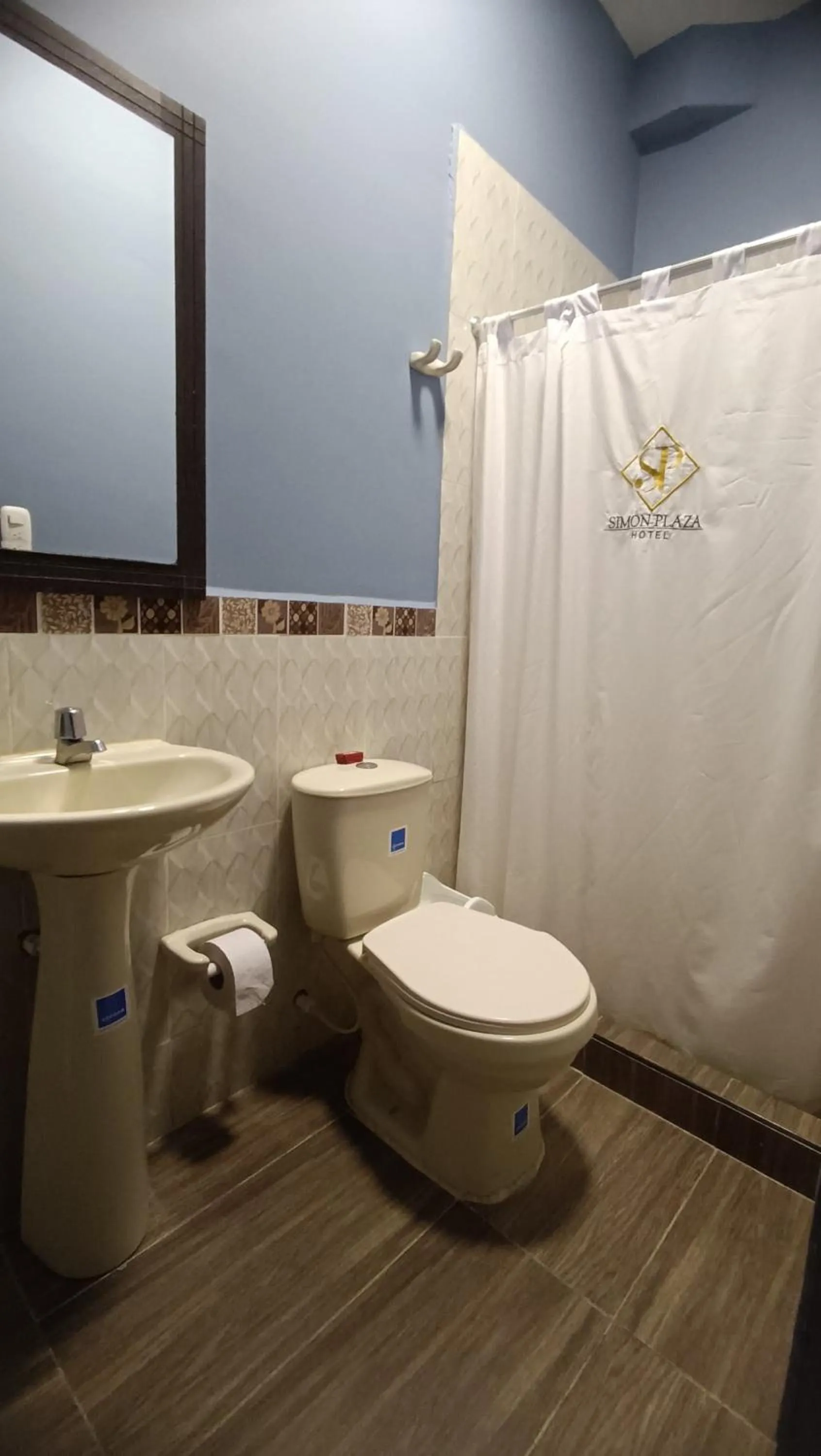 Toilet in Hotel Simón Plaza