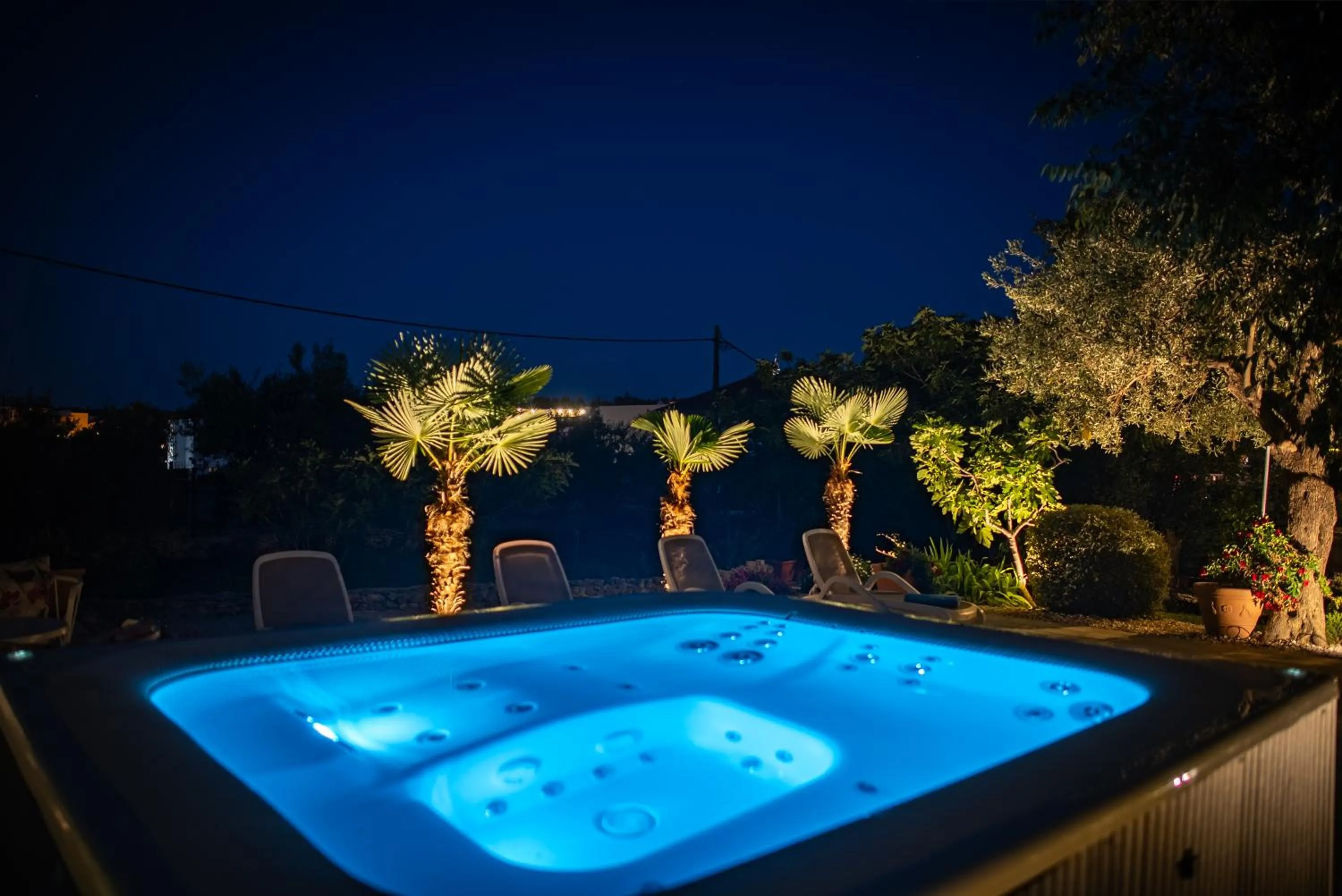 Hot Tub in Villa Rustica Dalmatia
