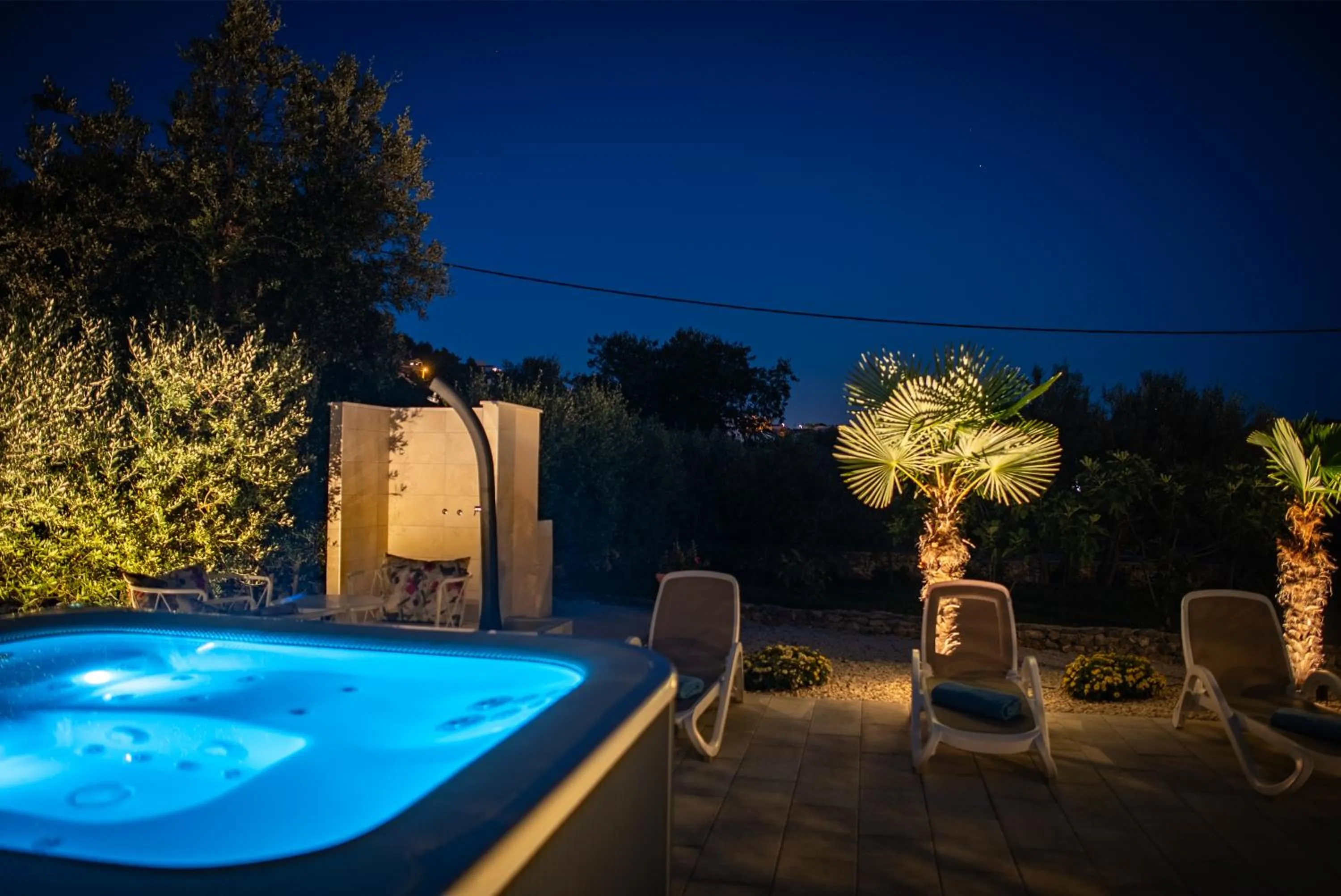Hot Tub in Villa Rustica Dalmatia