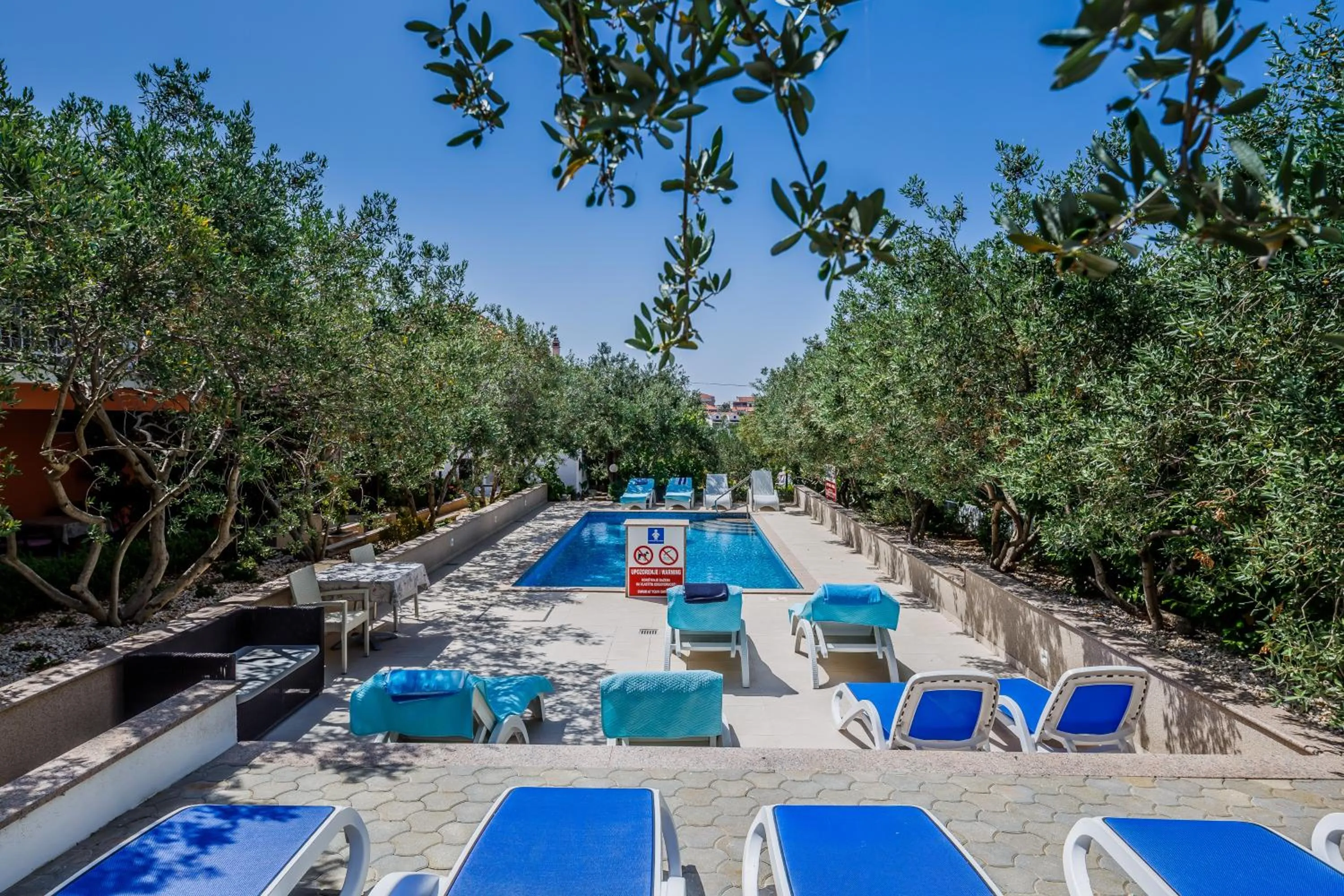 Pool view in Villa Rustica Dalmatia