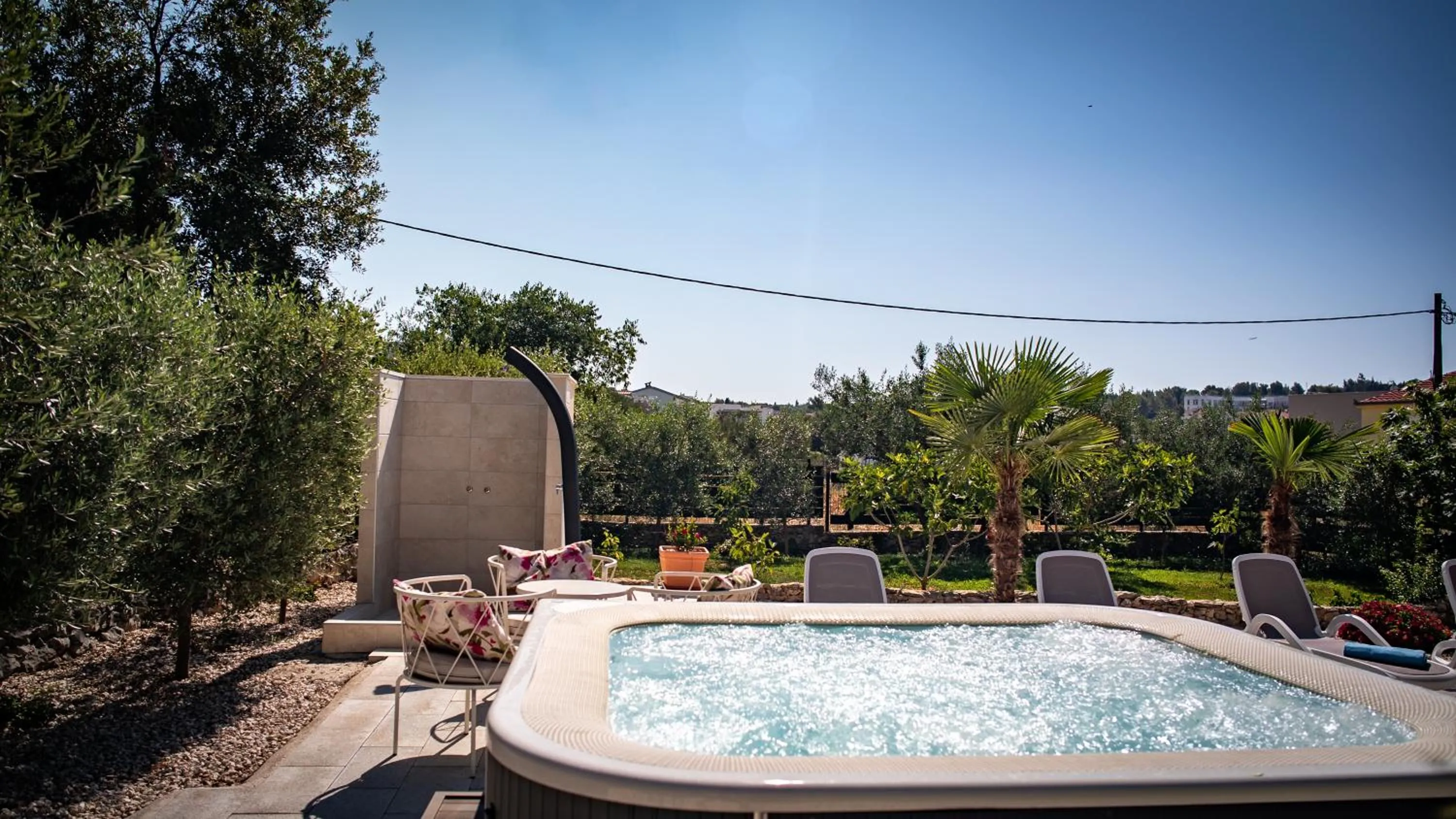 Hot Tub in Villa Rustica Dalmatia