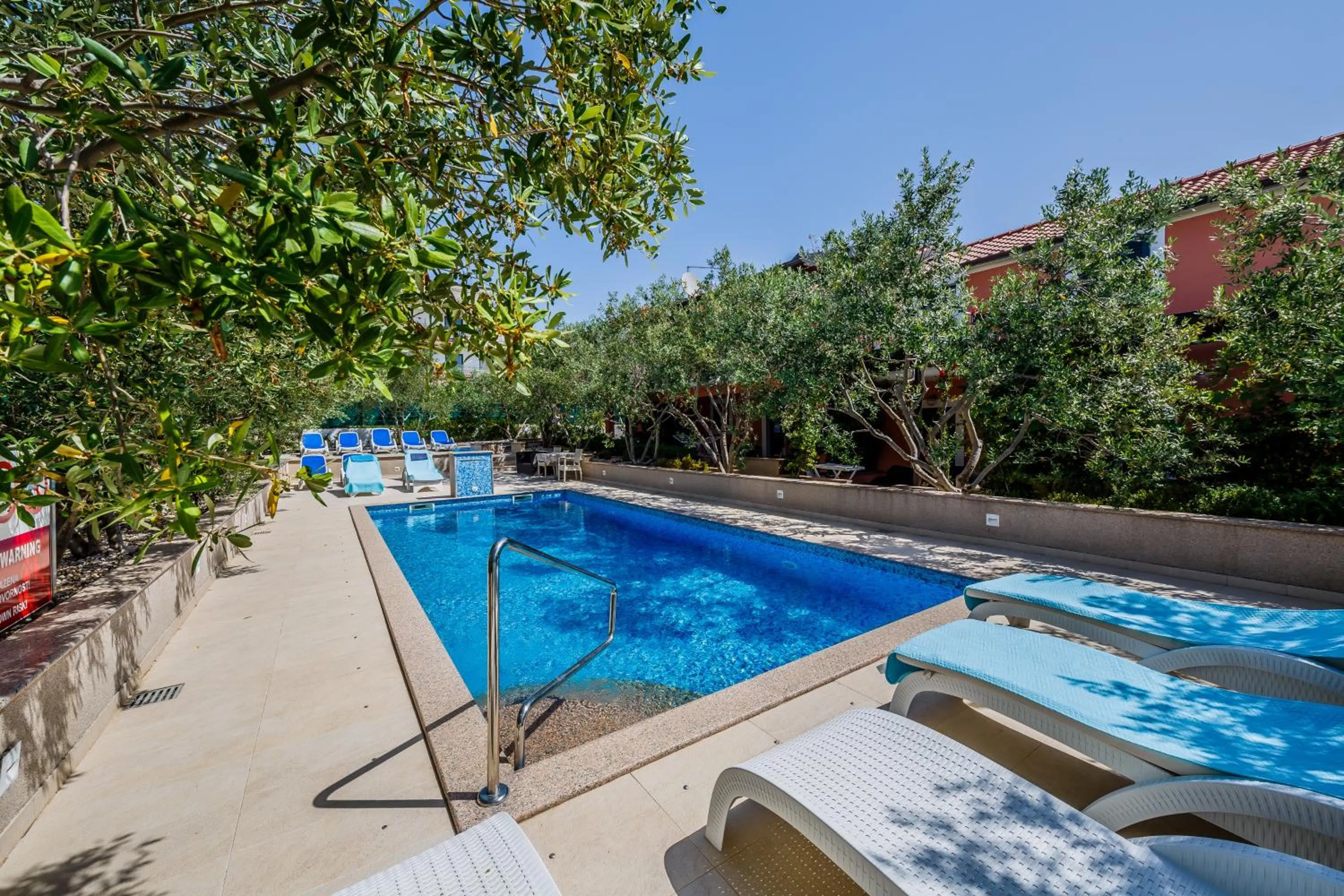 Pool view in Villa Rustica Dalmatia
