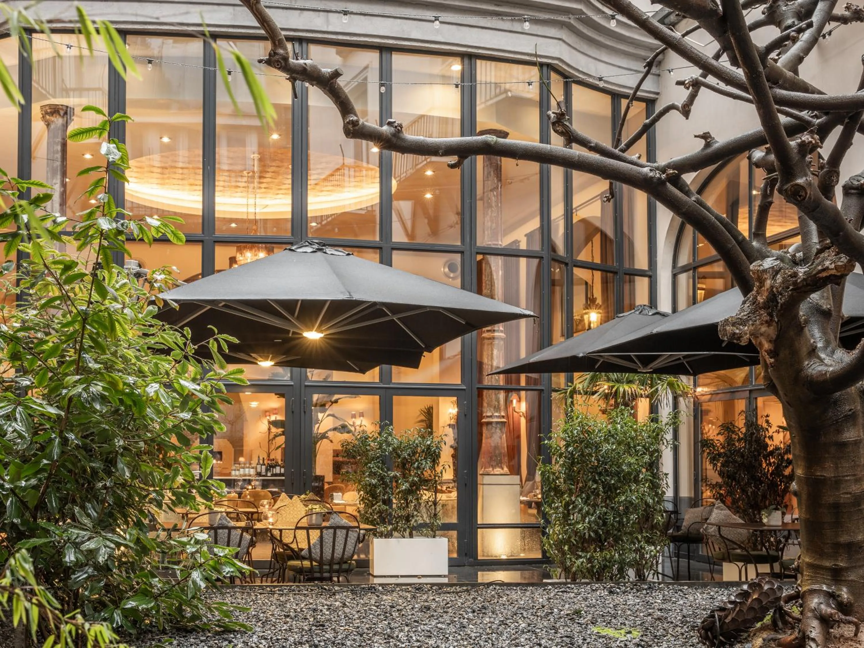 Inner courtyard view in The Dominican, Brussels, a Member of Design Hotels