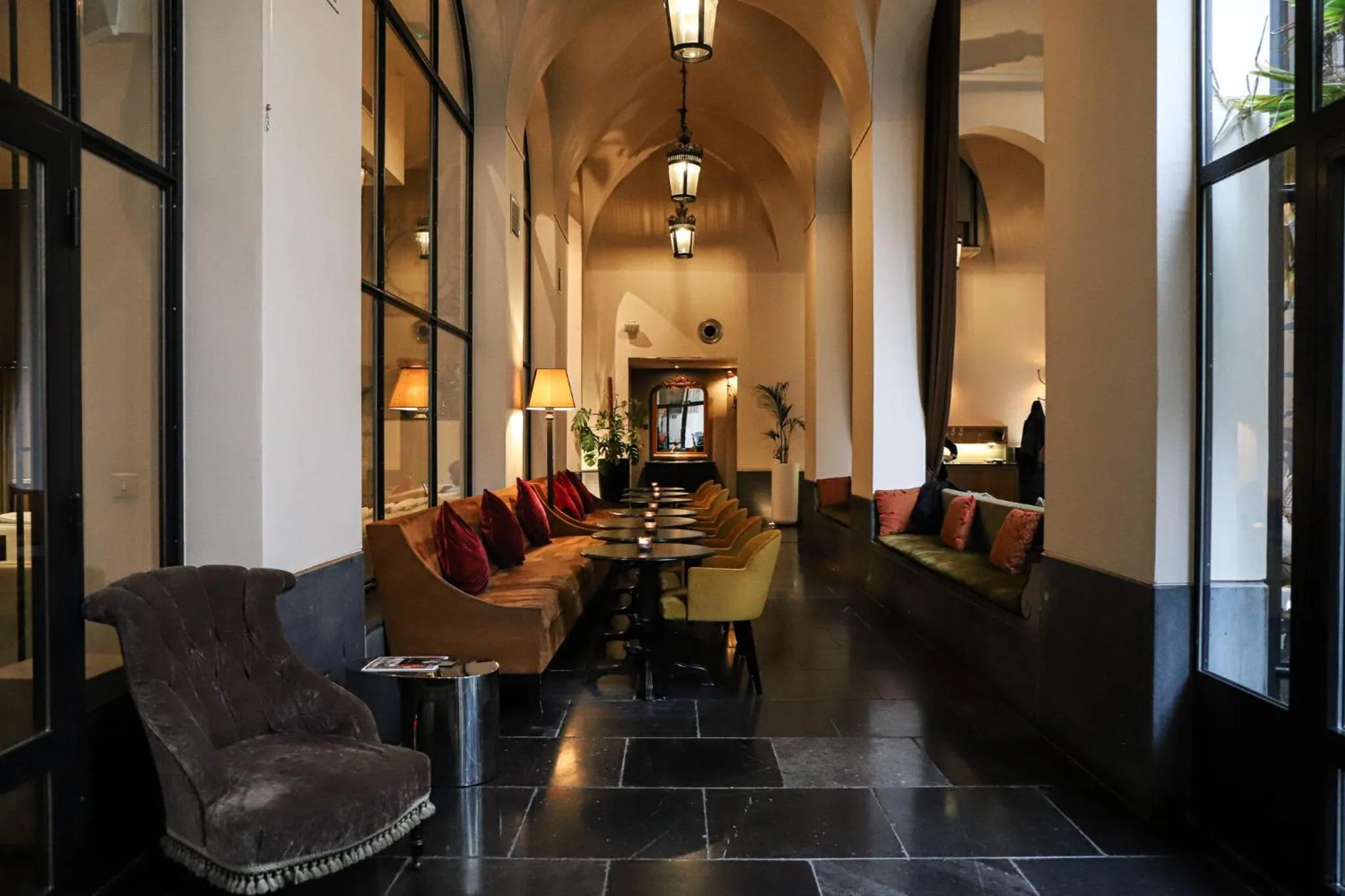 Seating area in The Dominican, Brussels, a Member of Design Hotels