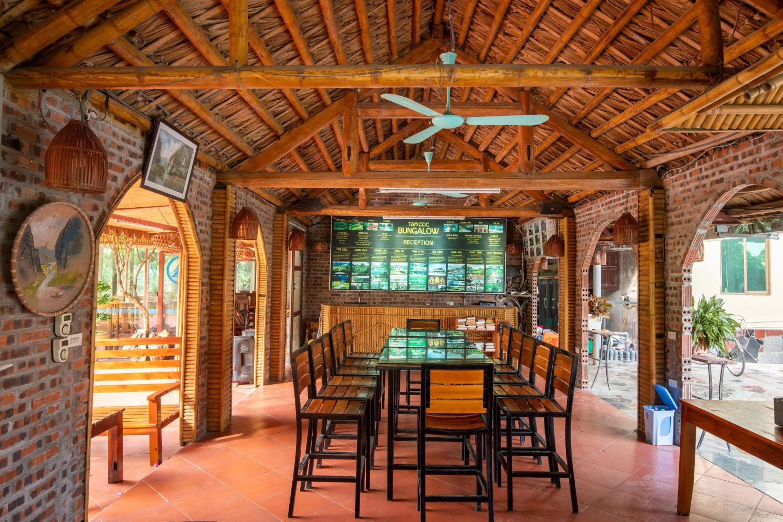 Lobby or reception in Tam Coc Bungalow