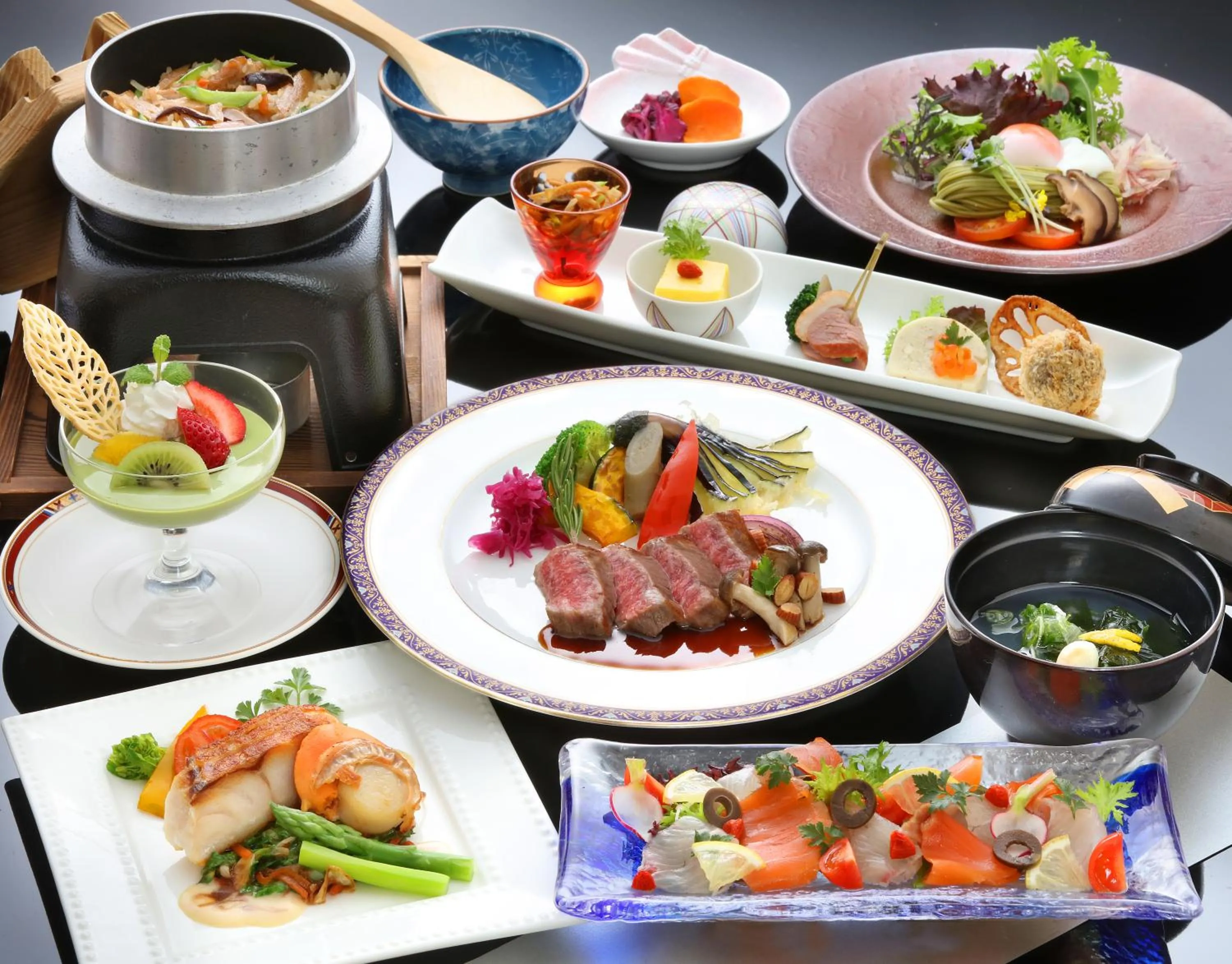 Dinner in Greenpia Yame