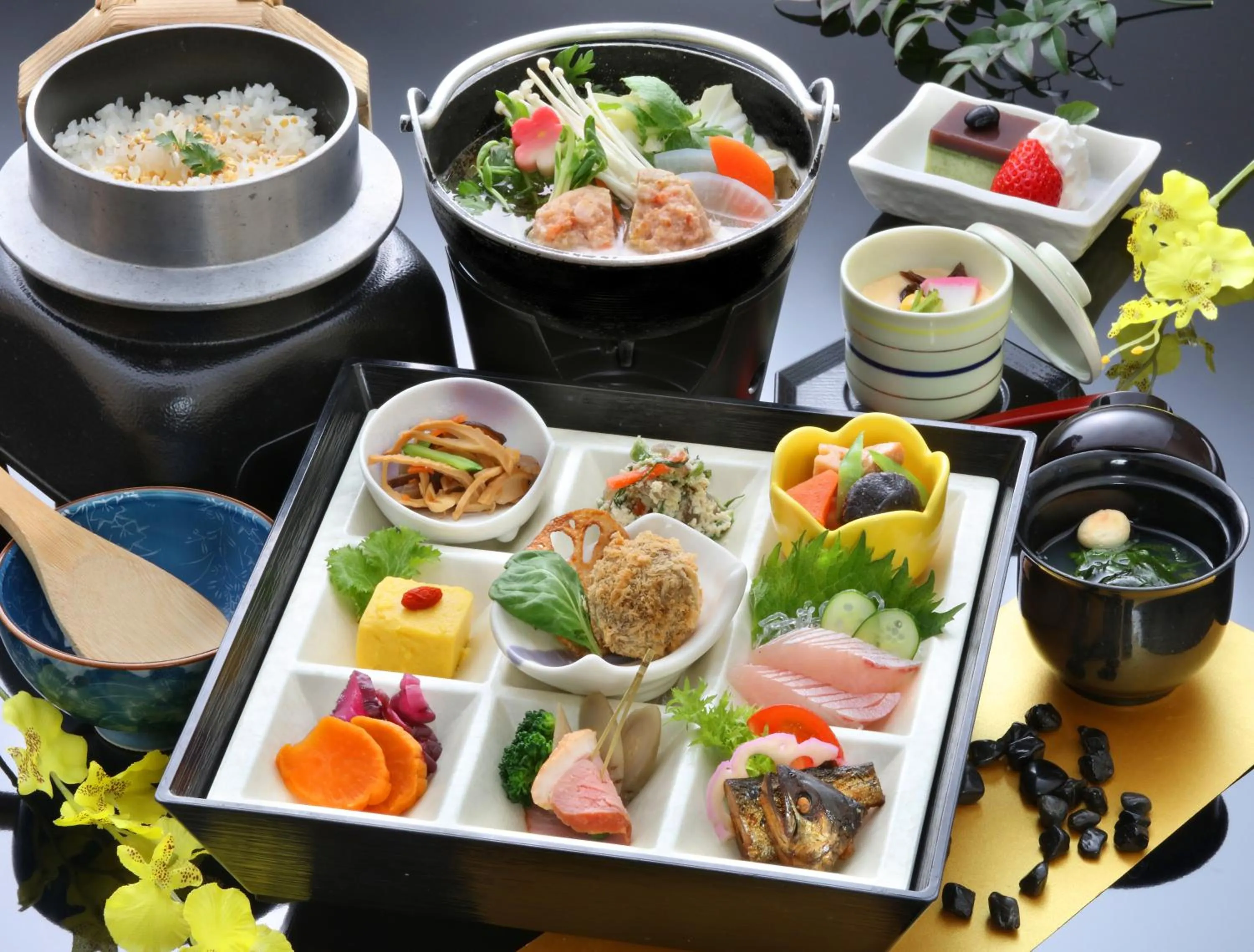 Dinner in Greenpia Yame