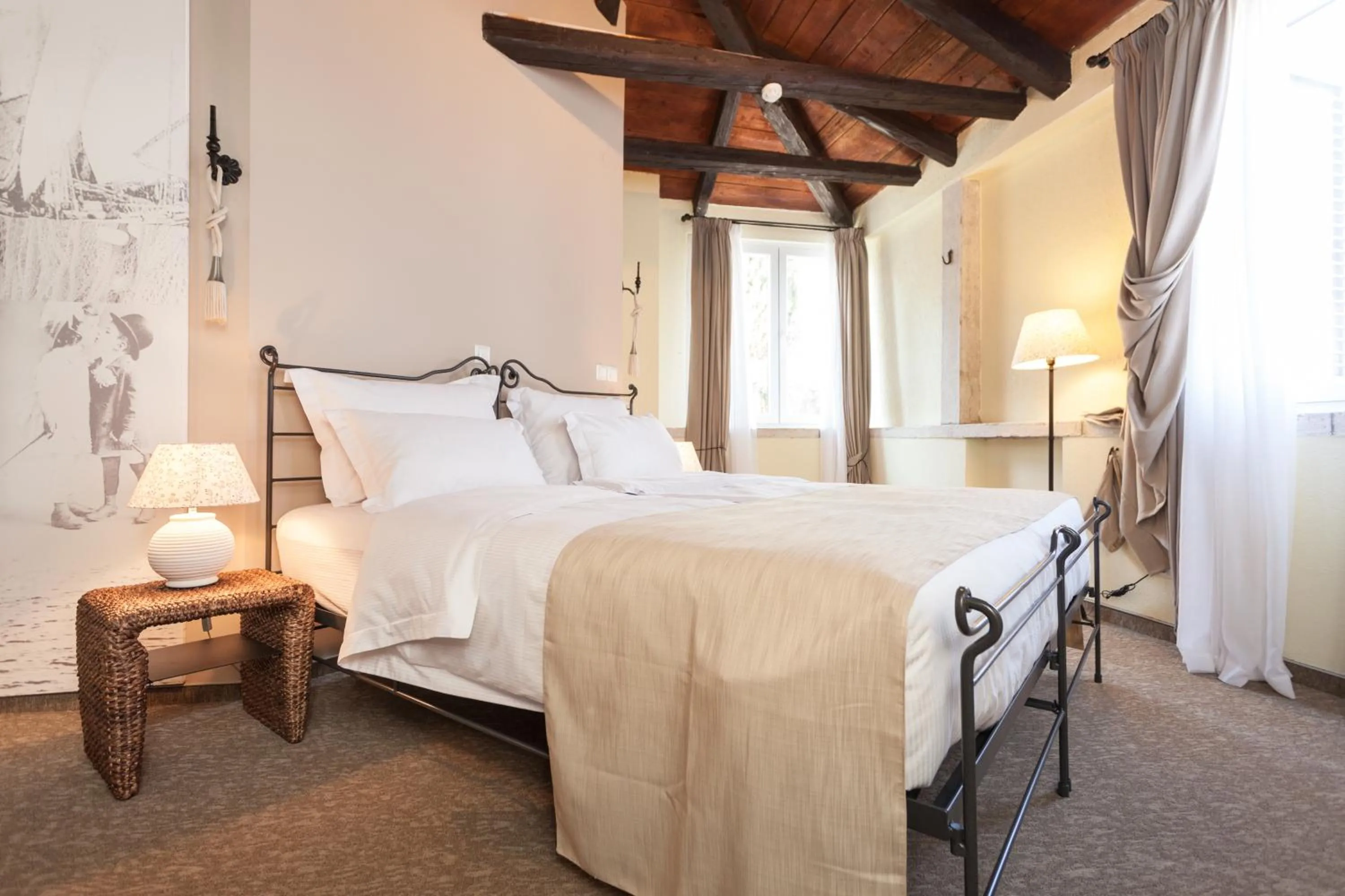 Bed in Hotel Angelo d'Oro