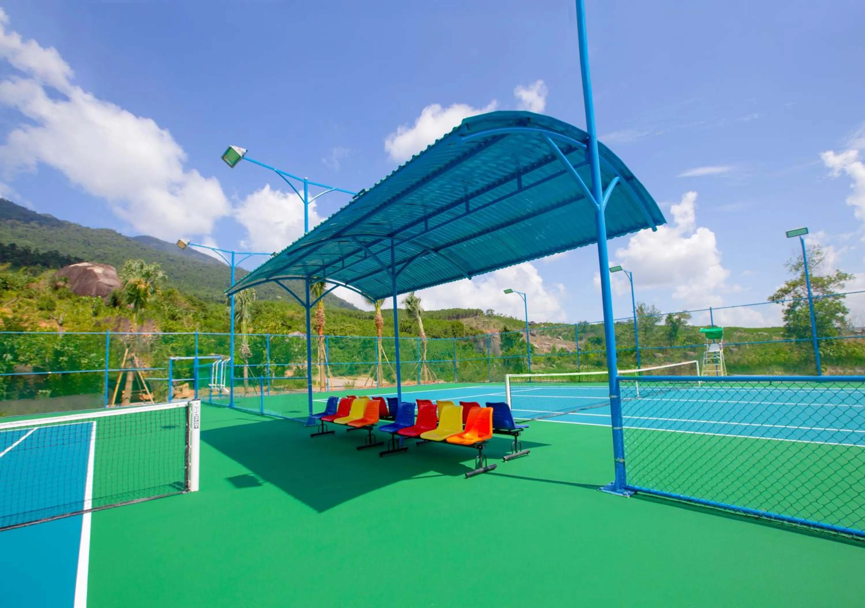 Tennis court in Ebisu Onsen Resort