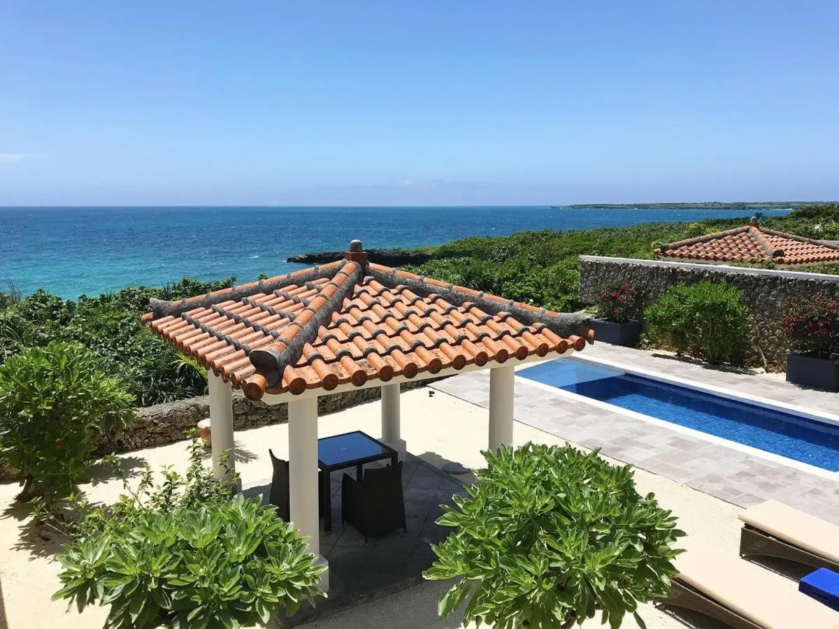 Pool view in Villabu Resort