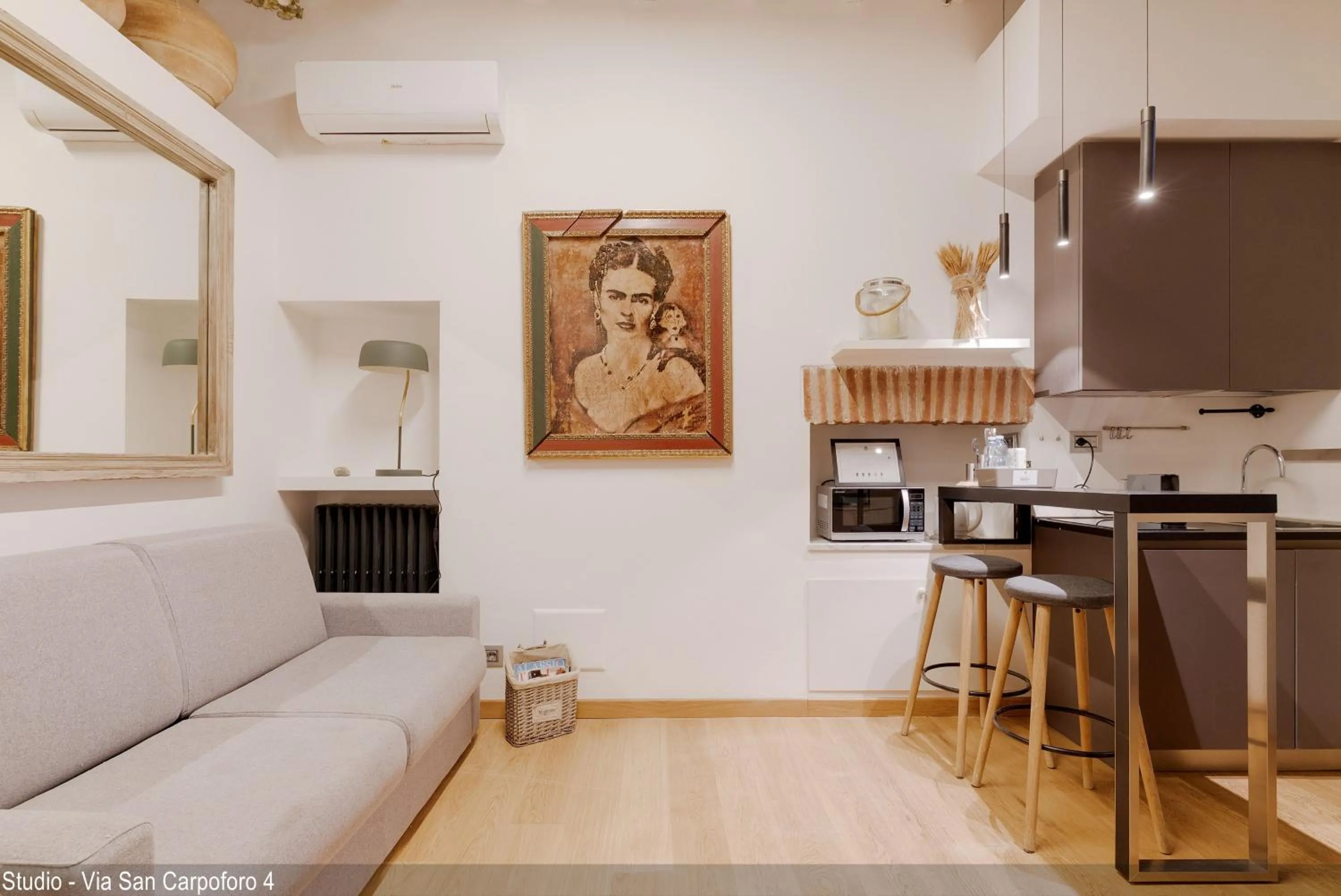 Seating area in Brera Apartments