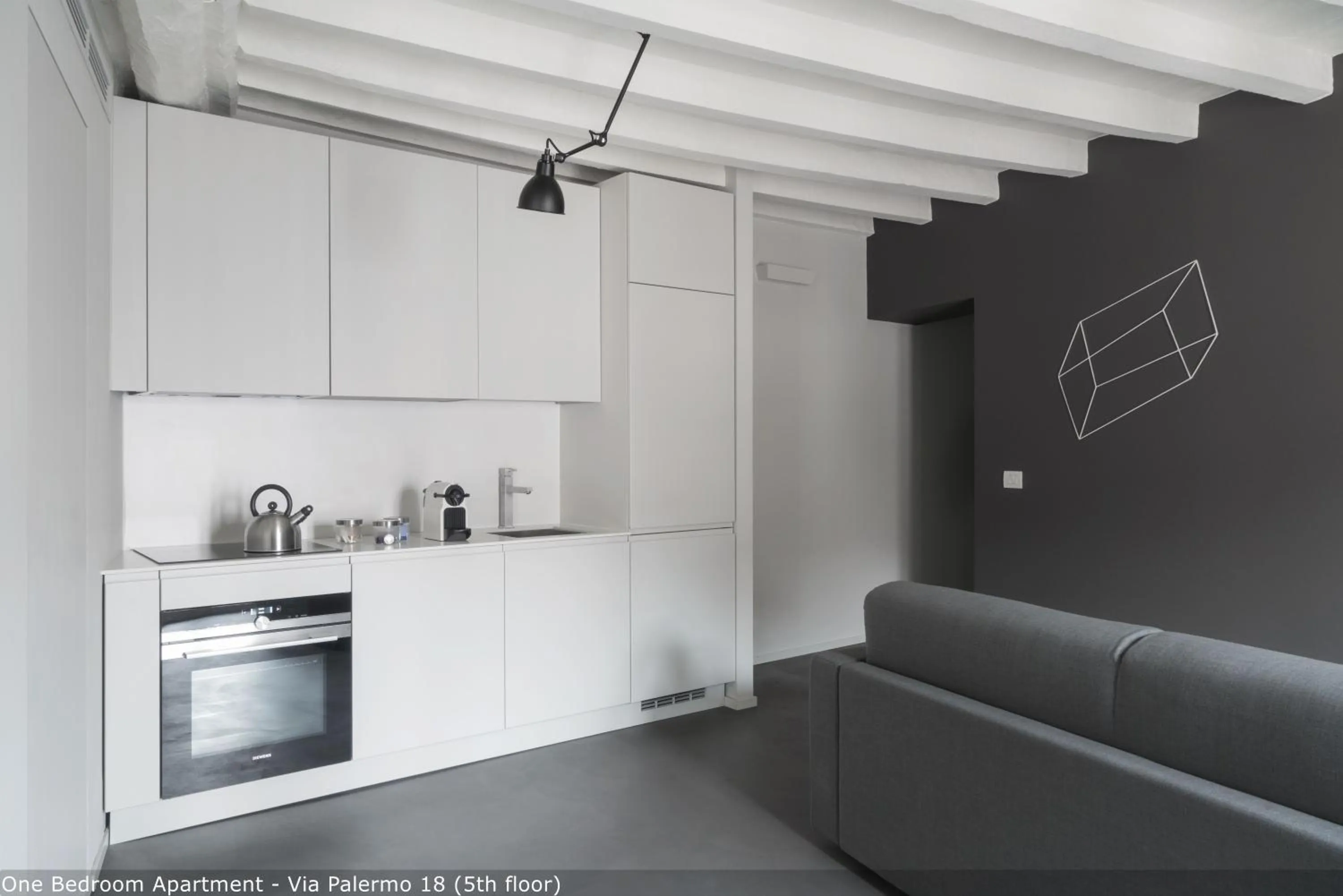 Kitchen or kitchenette in Brera Apartments