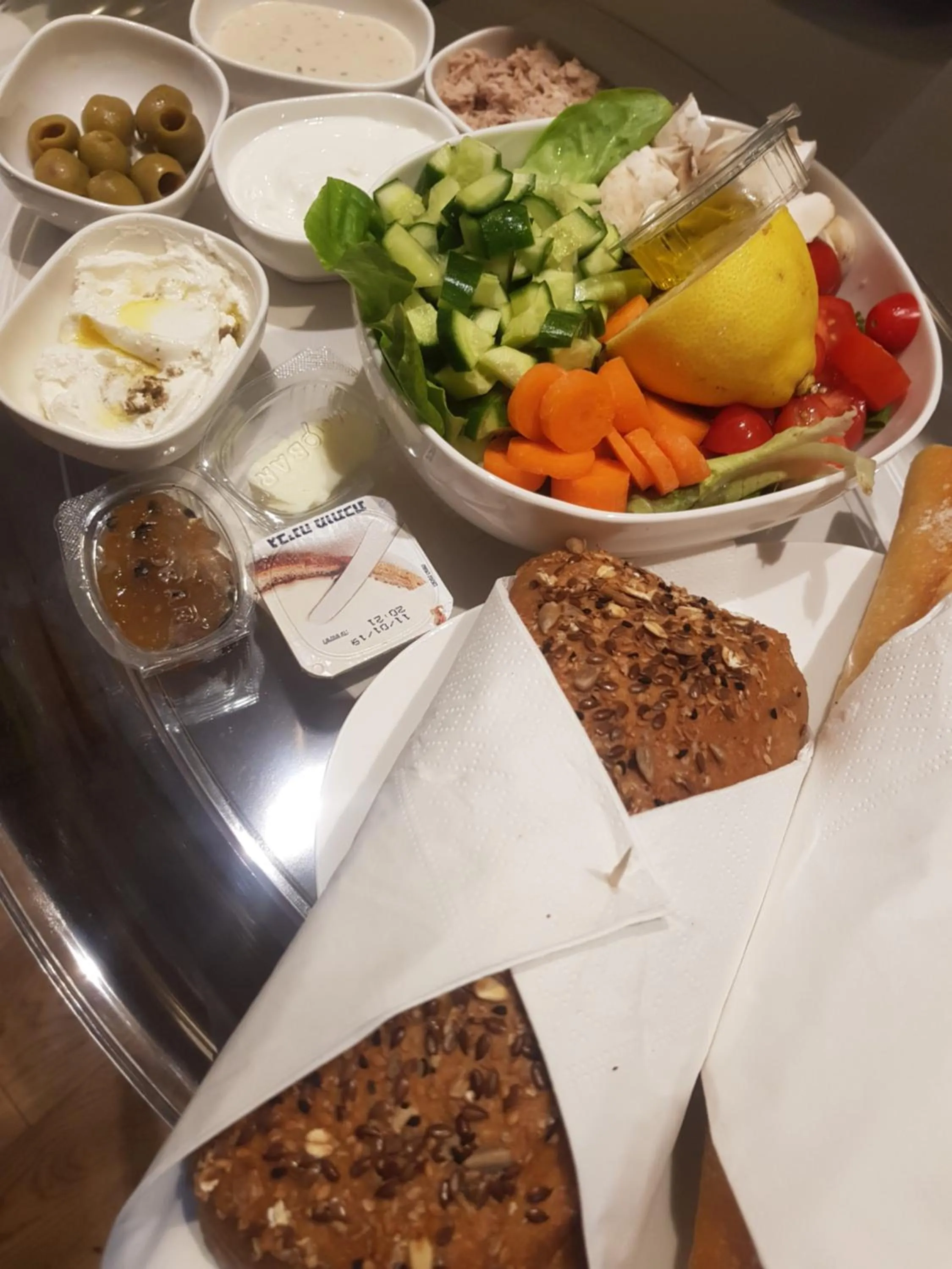 Continental breakfast in Neot Golf, Ziv's Place