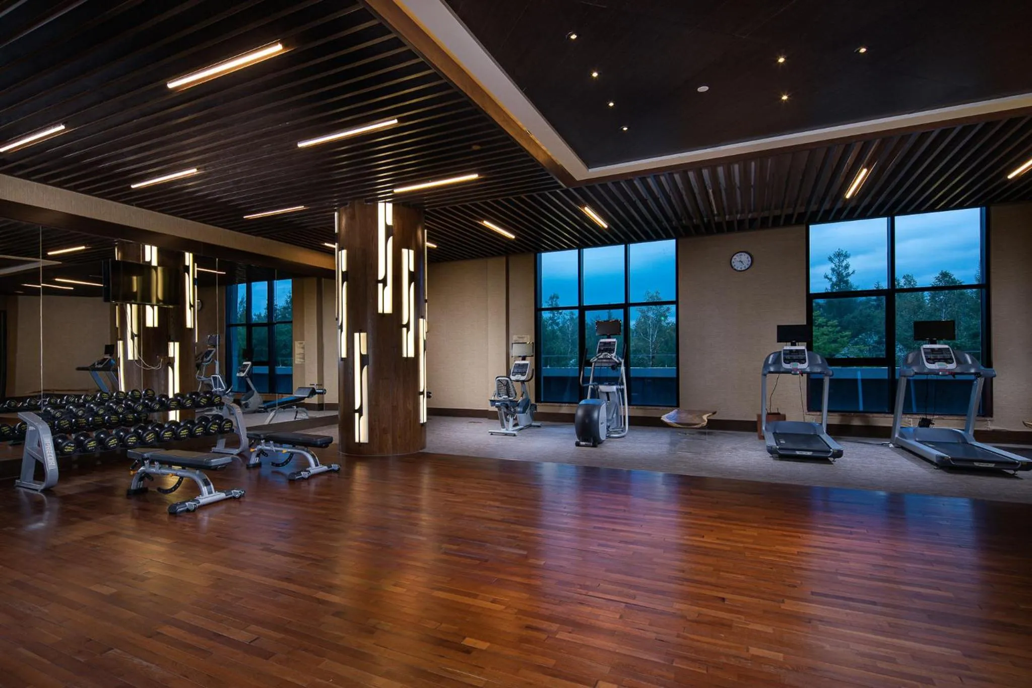Fitness centre/facilities in Crowne Plaza Resort Changbaishan Hot Spring by IHG