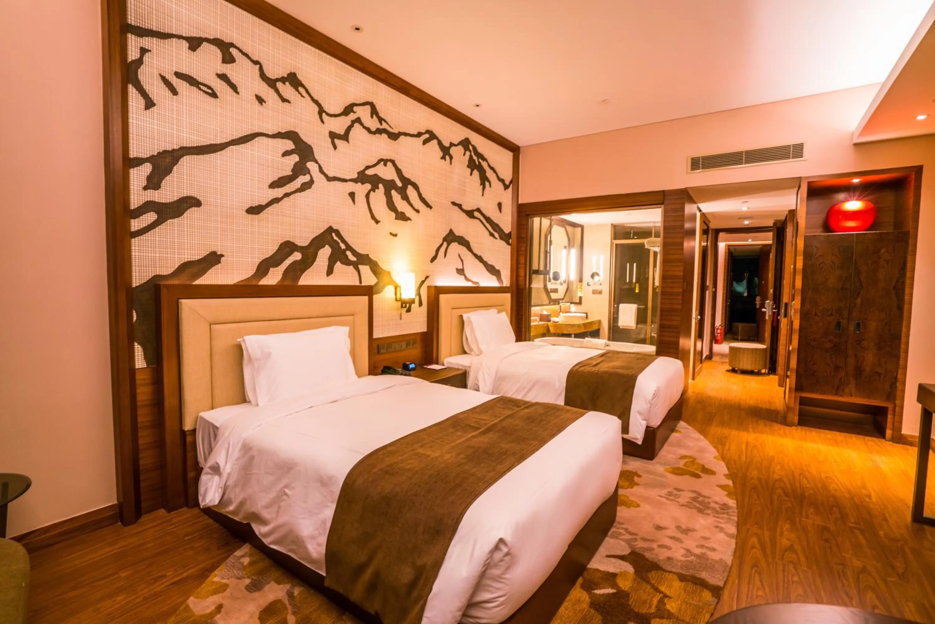 Bedroom, Bed in Crowne Plaza Resort Changbaishan Hot Spring by IHG