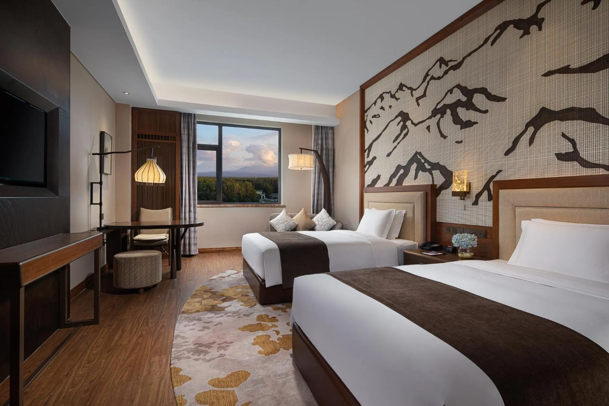 Bedroom, Bed in Crowne Plaza Resort Changbaishan Hot Spring by IHG