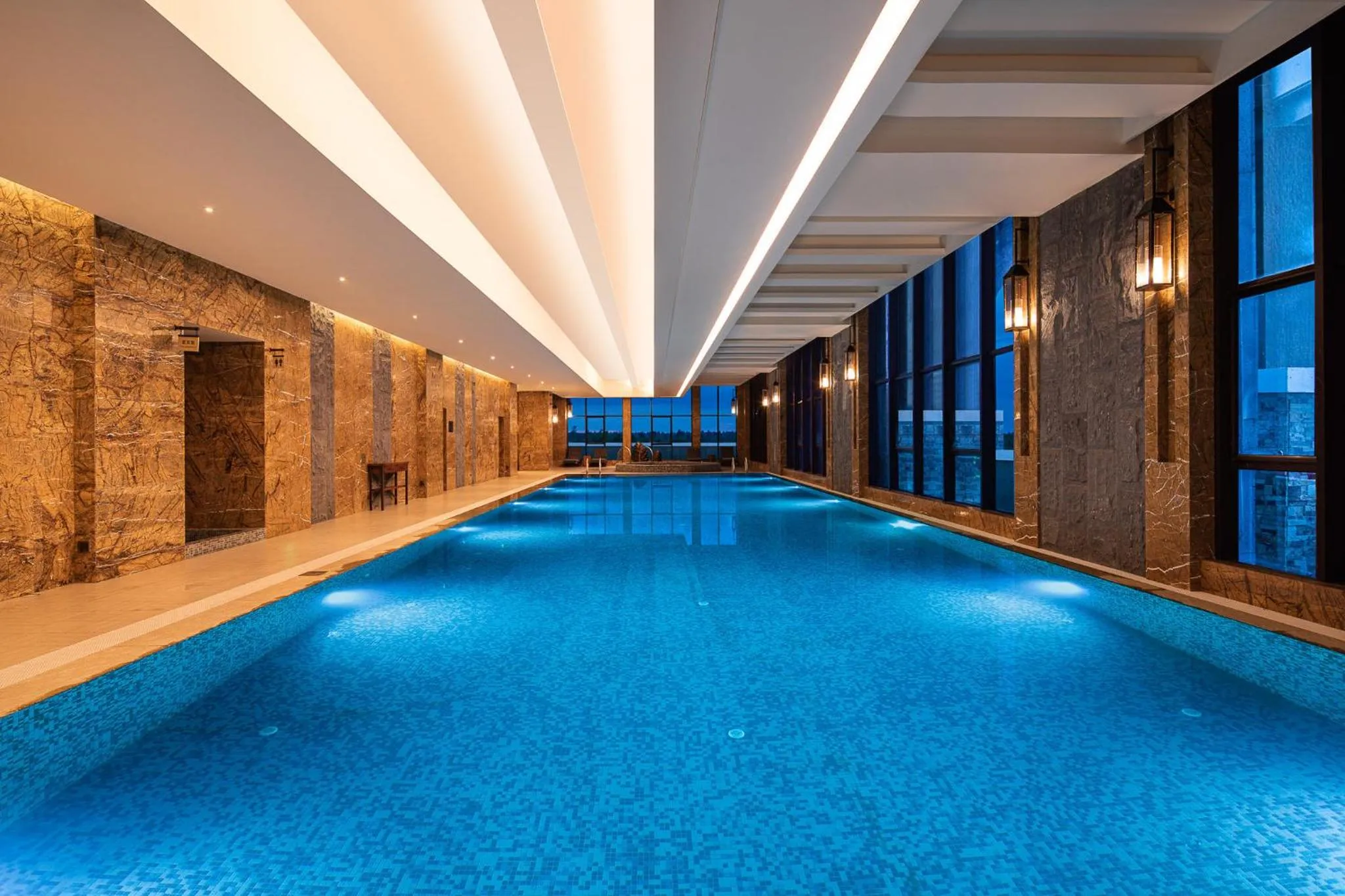 Swimming pool in Crowne Plaza Resort Changbaishan Hot Spring by IHG