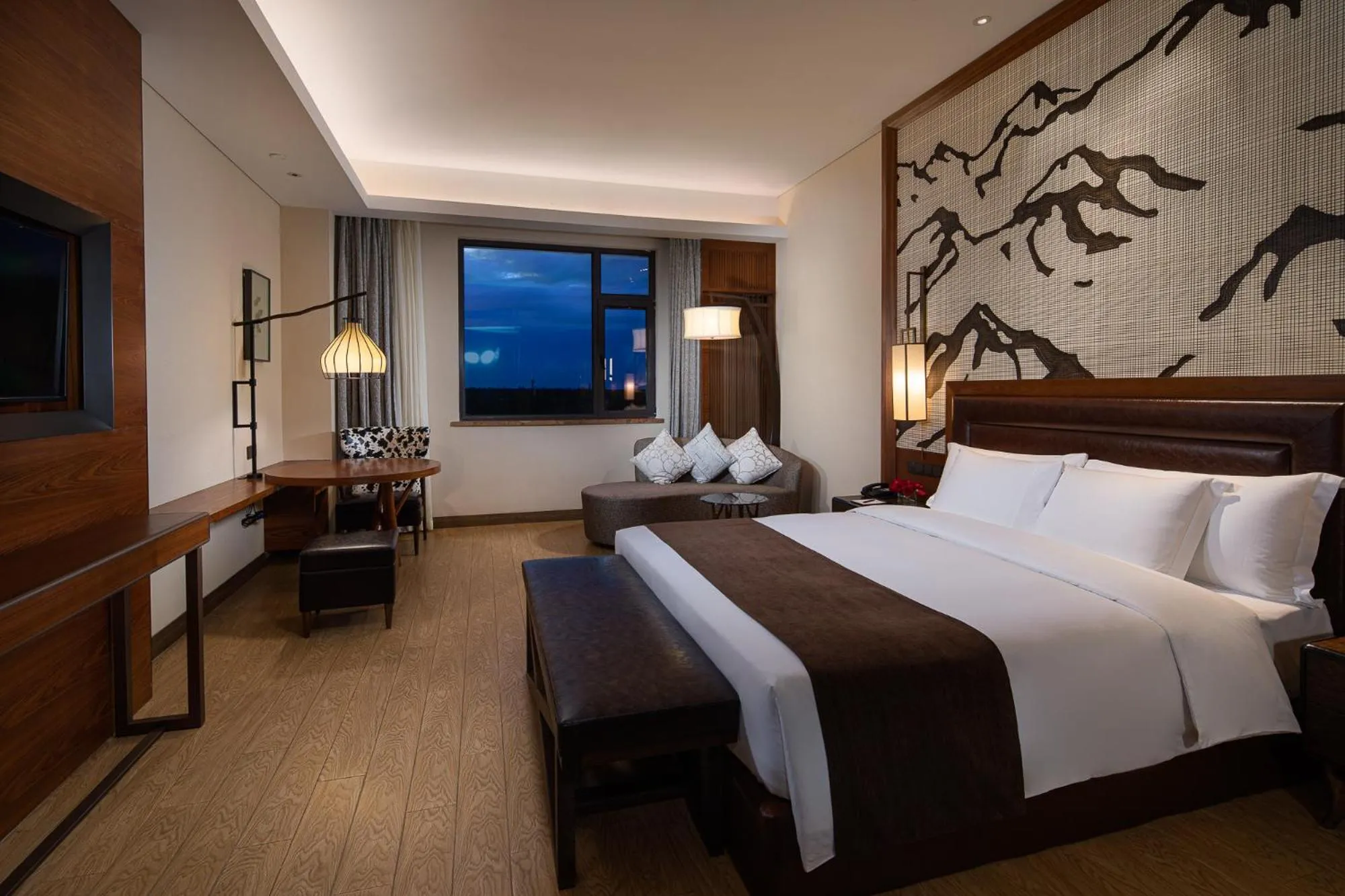 Bedroom, Bed in Crowne Plaza Resort Changbaishan Hot Spring by IHG