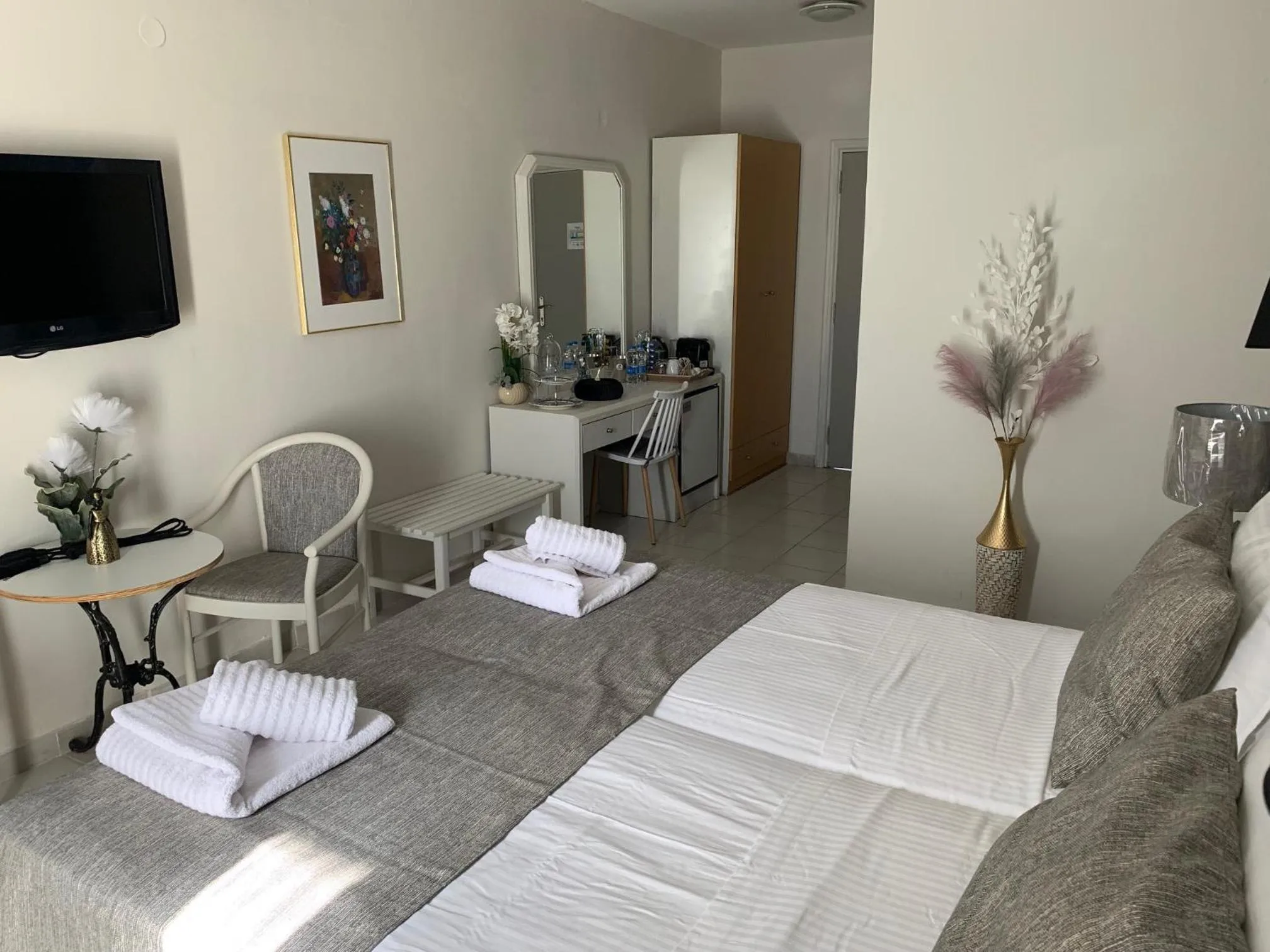 Bed in Alkyonides Boutique Hotel