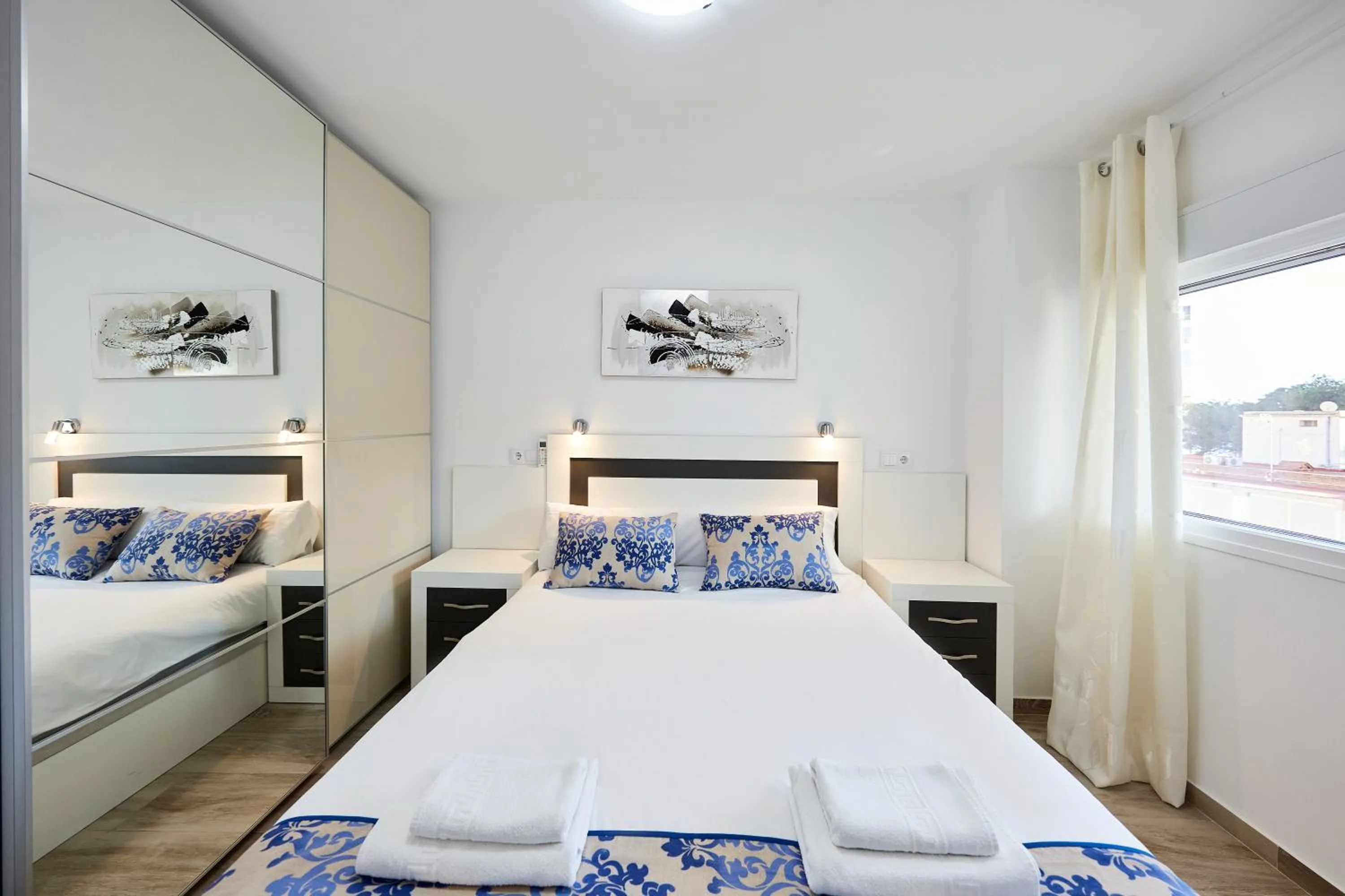 Bed in Sonrisa Apartments