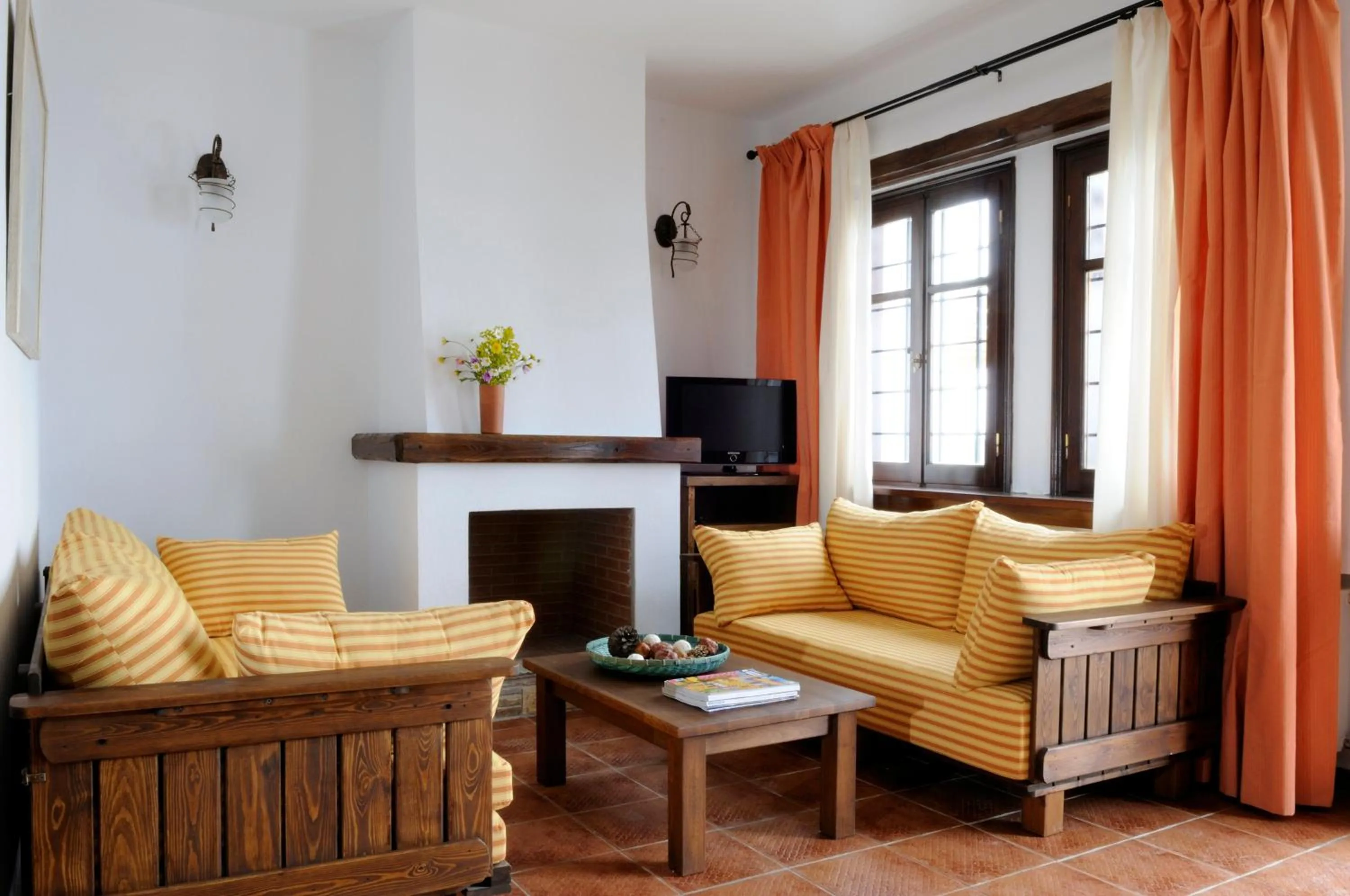 Seating area in Esperos Suites & Villas