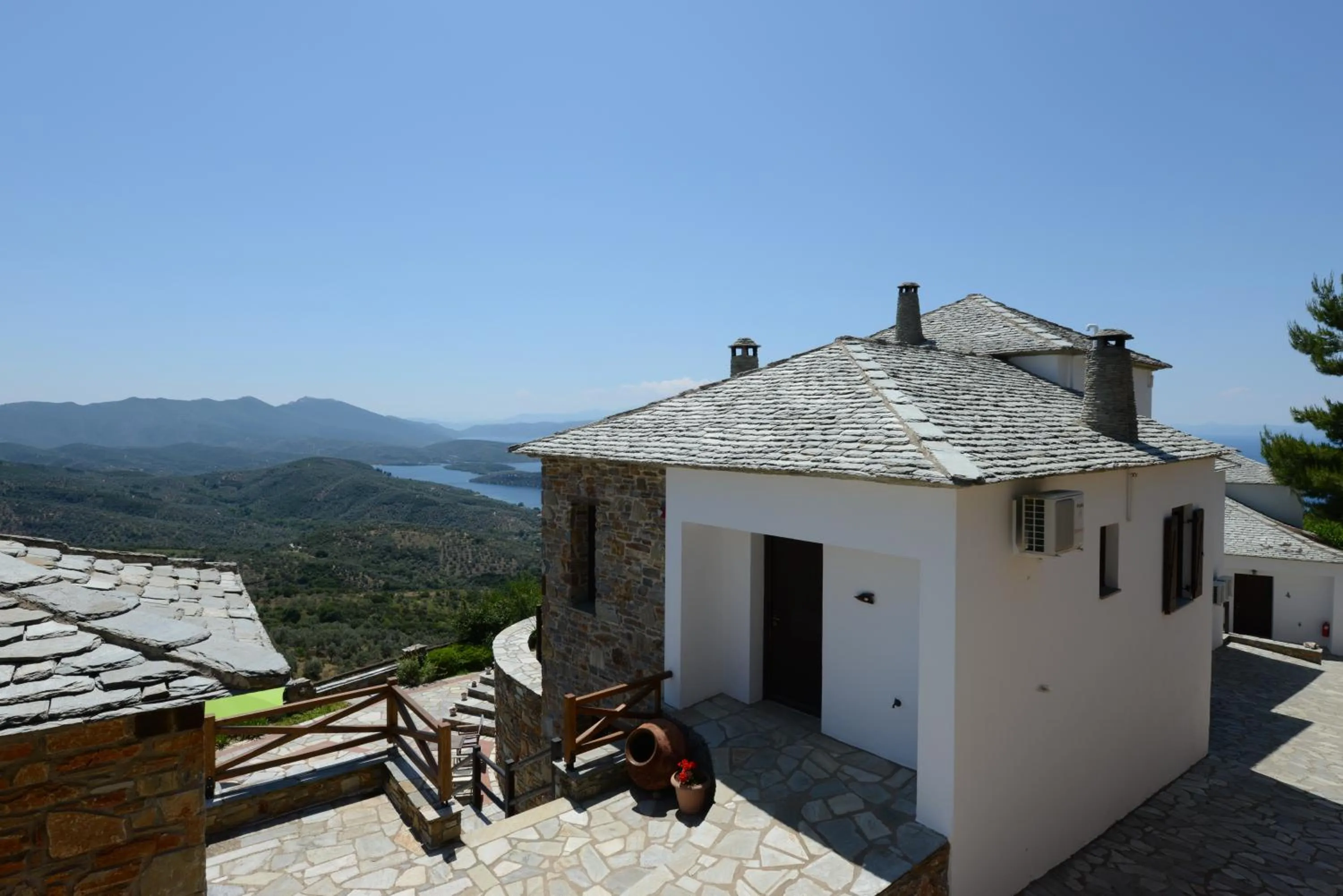 Facade/entrance in Esperos Suites & Villas