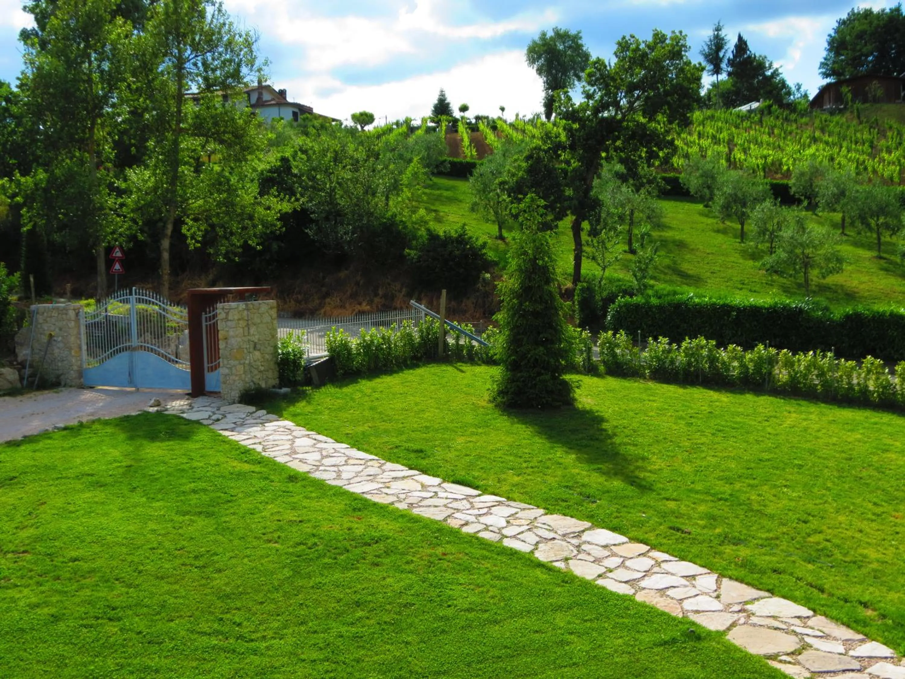 Garden view in La Selva Incantata