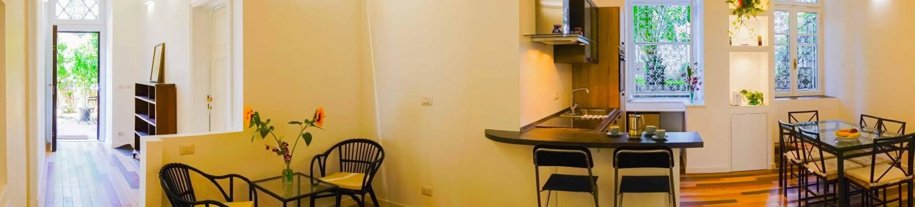 Communal kitchen in B&B Domus Aurea