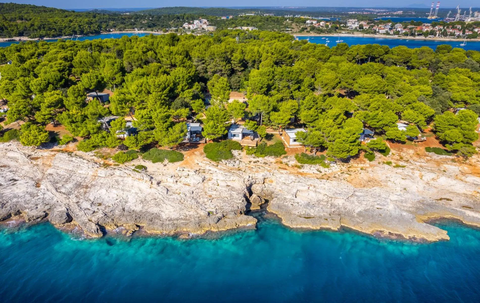 Bird's eye view in Arena Stoja Camping Homes