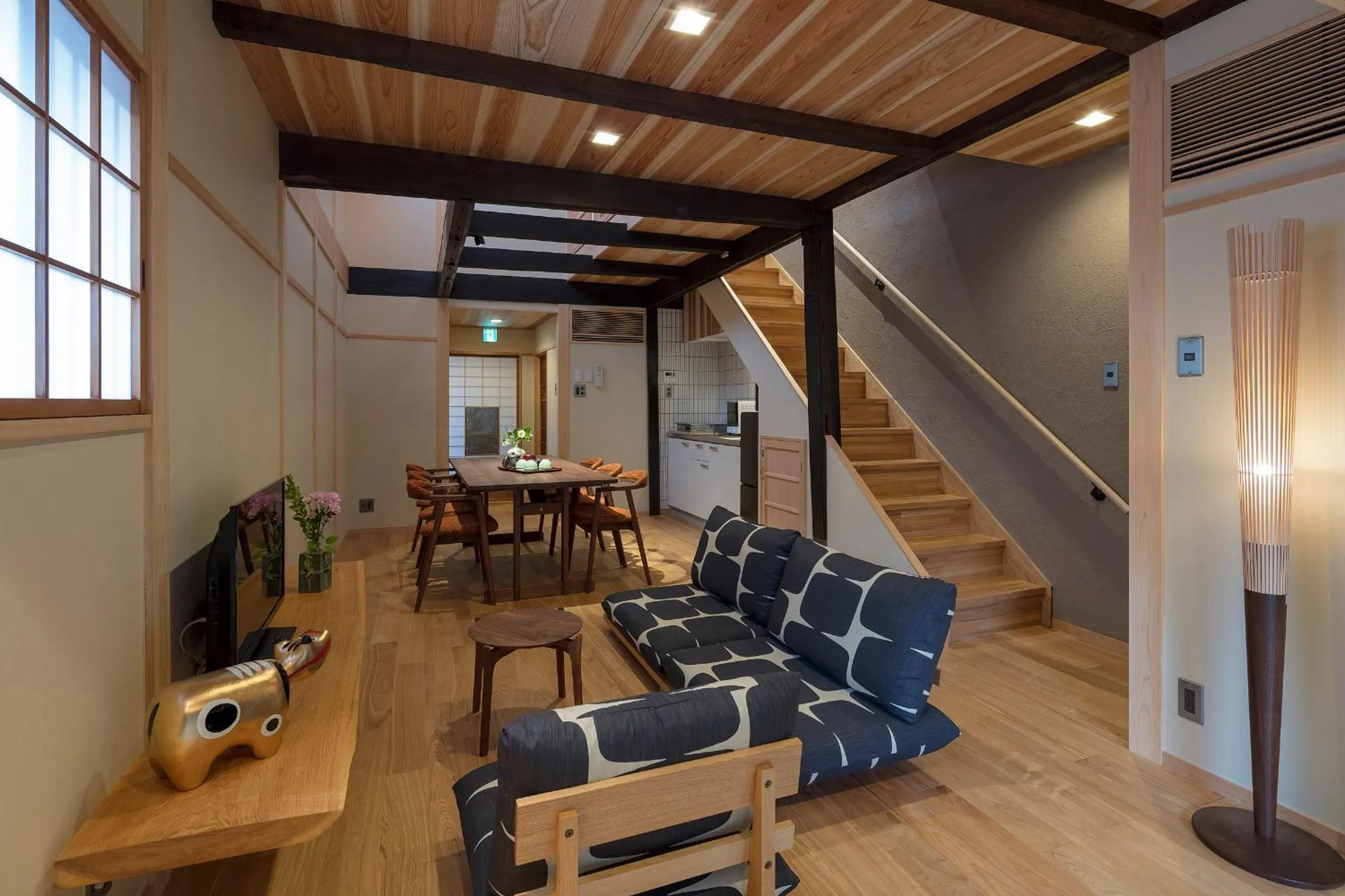 Living room in Shimabara Kaiden Machiya House
