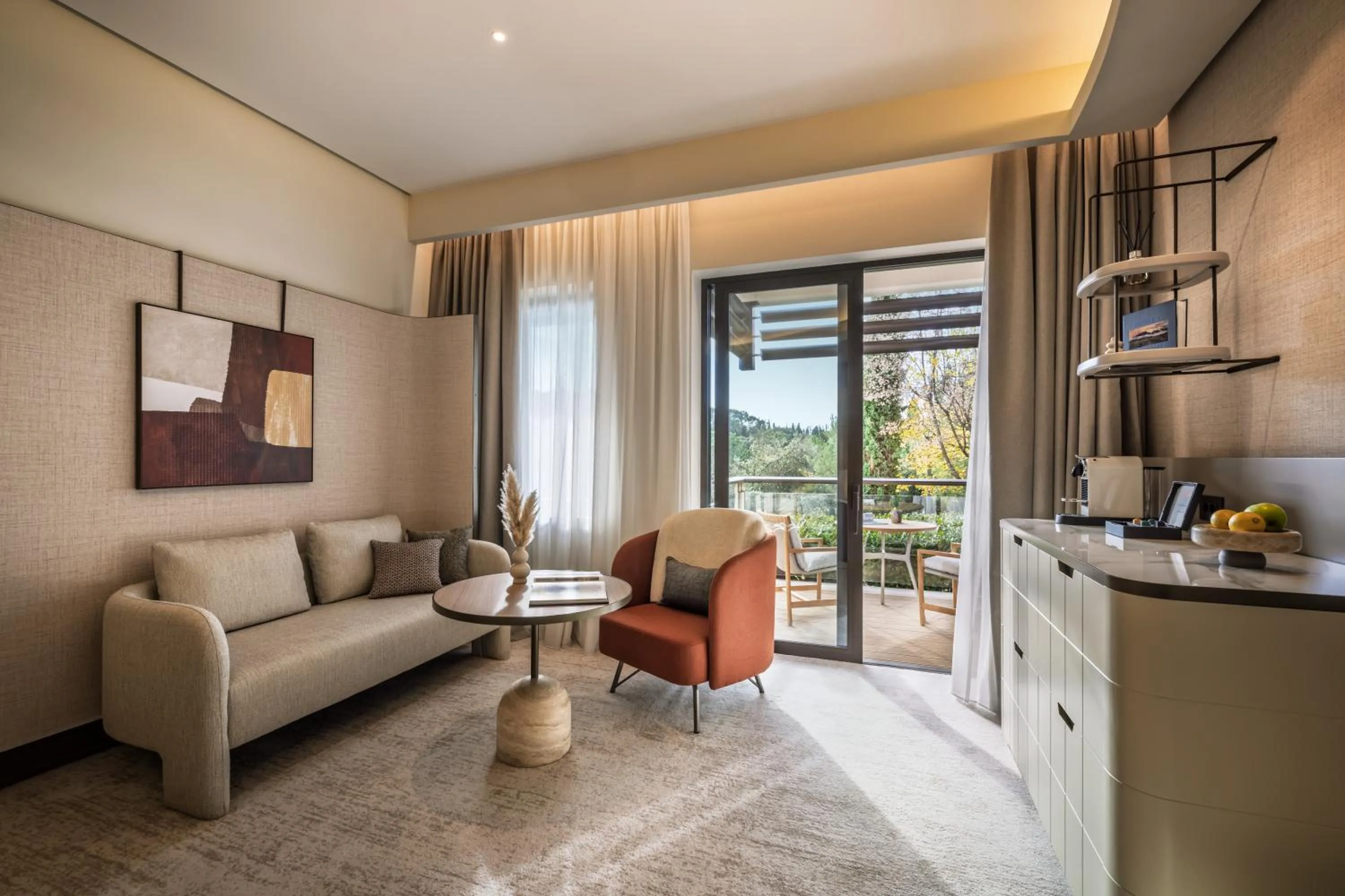 Living room in Monte Mulini Adults Exclusive Hotel by Maistra Collection