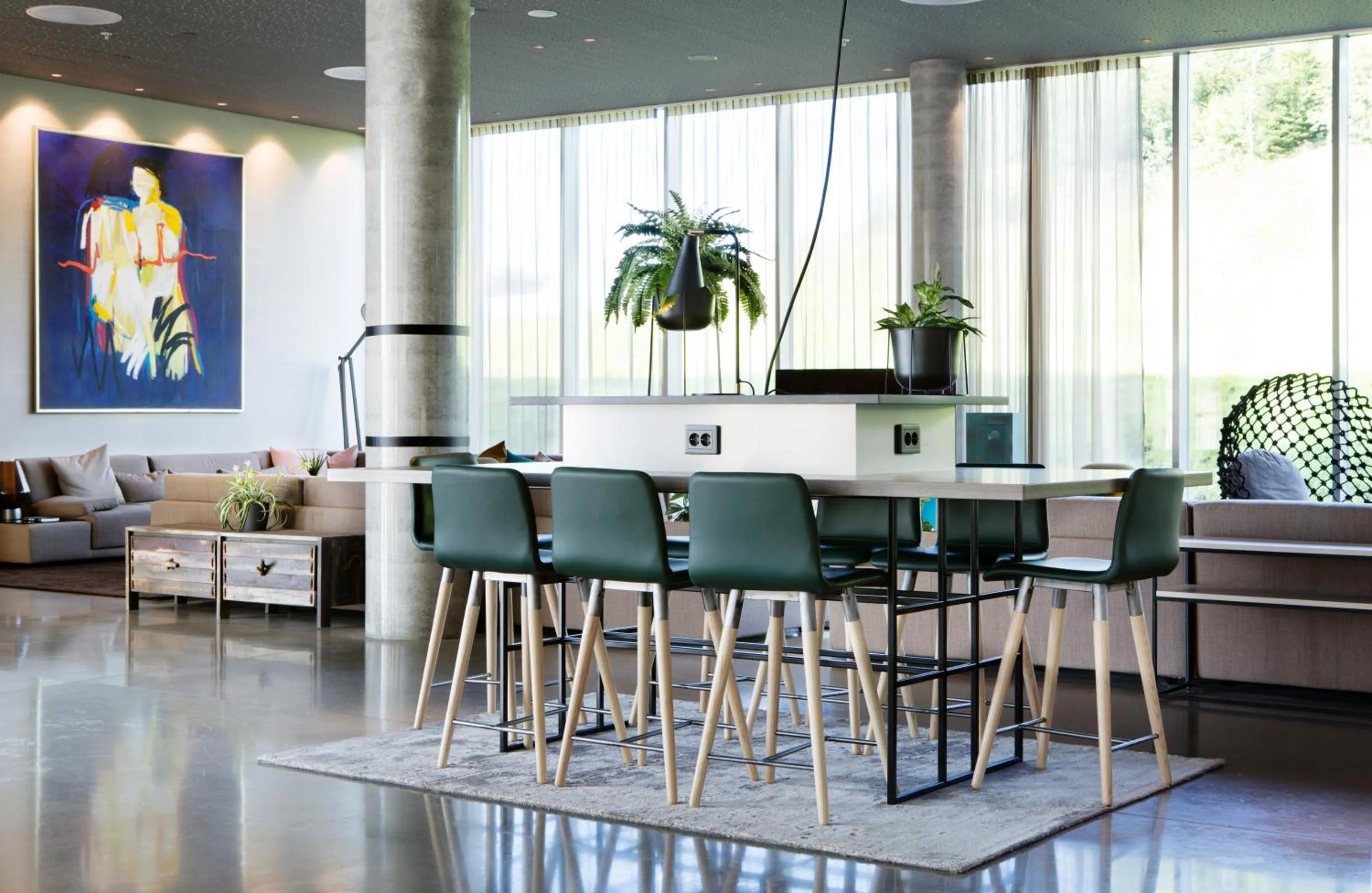 Lobby or reception in Comfort Hotel Bergen Airport