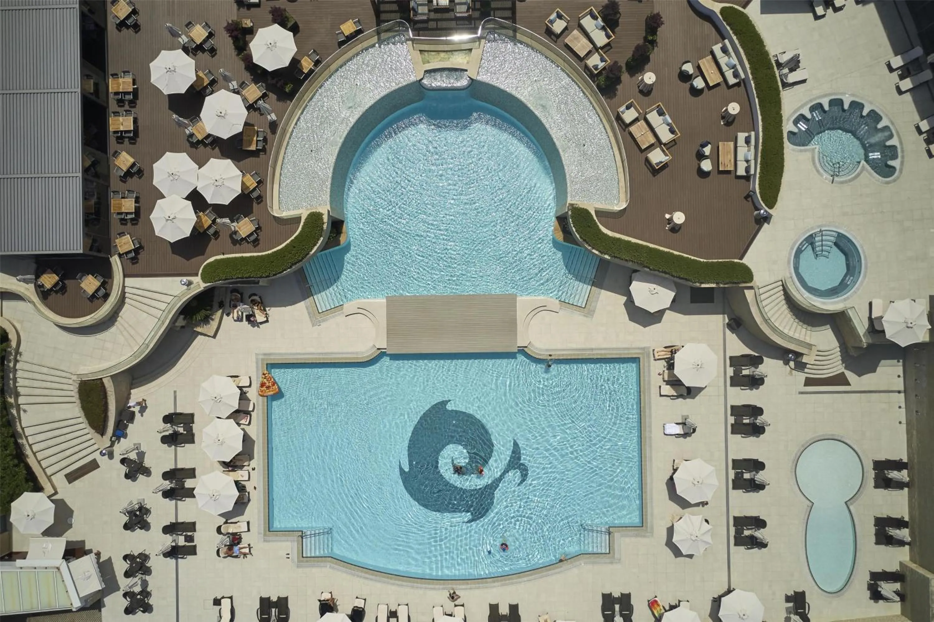 Pool view in Kempinski Hotel Adriatic Istria Croatia