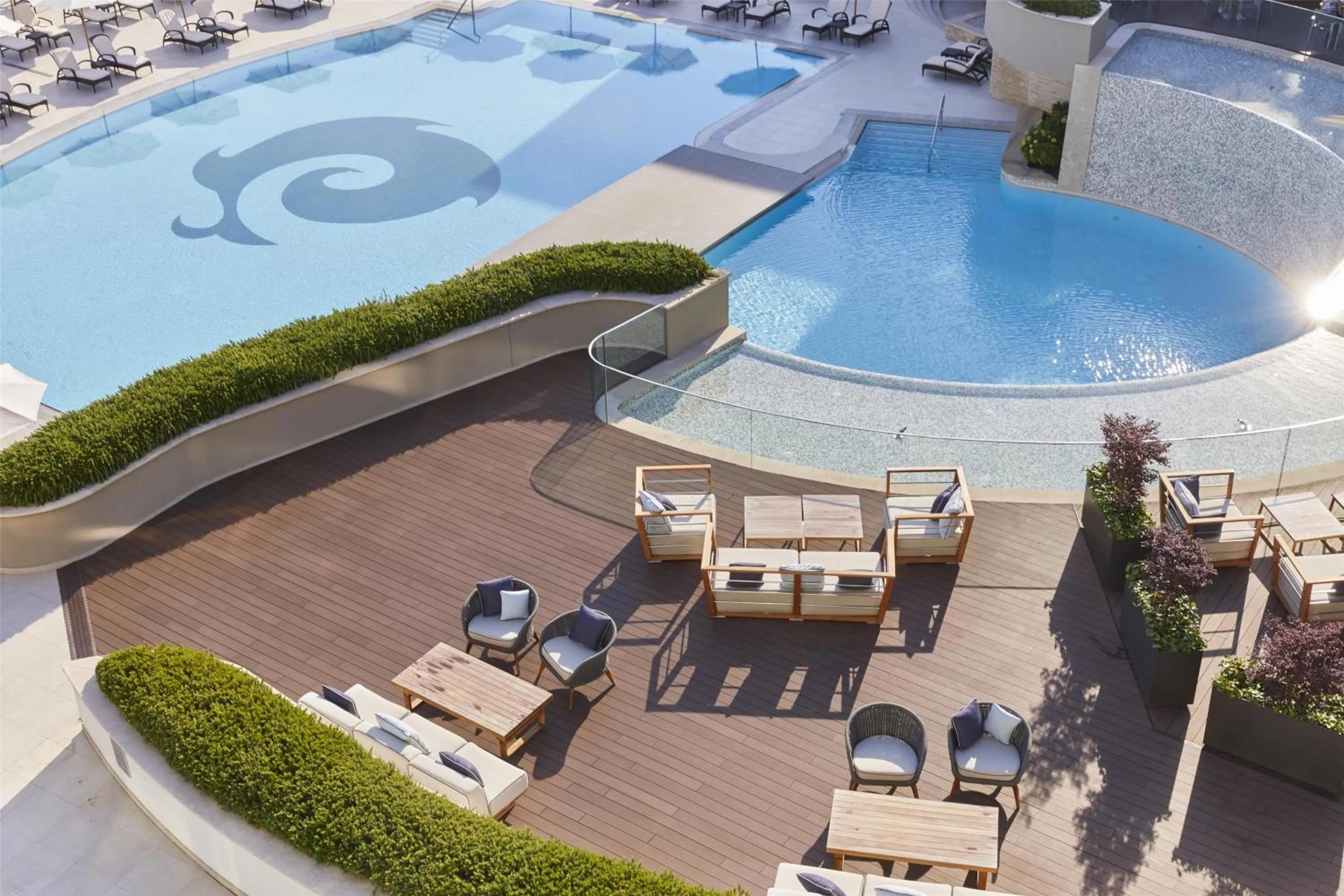 Pool view in Kempinski Hotel Adriatic Istria Croatia