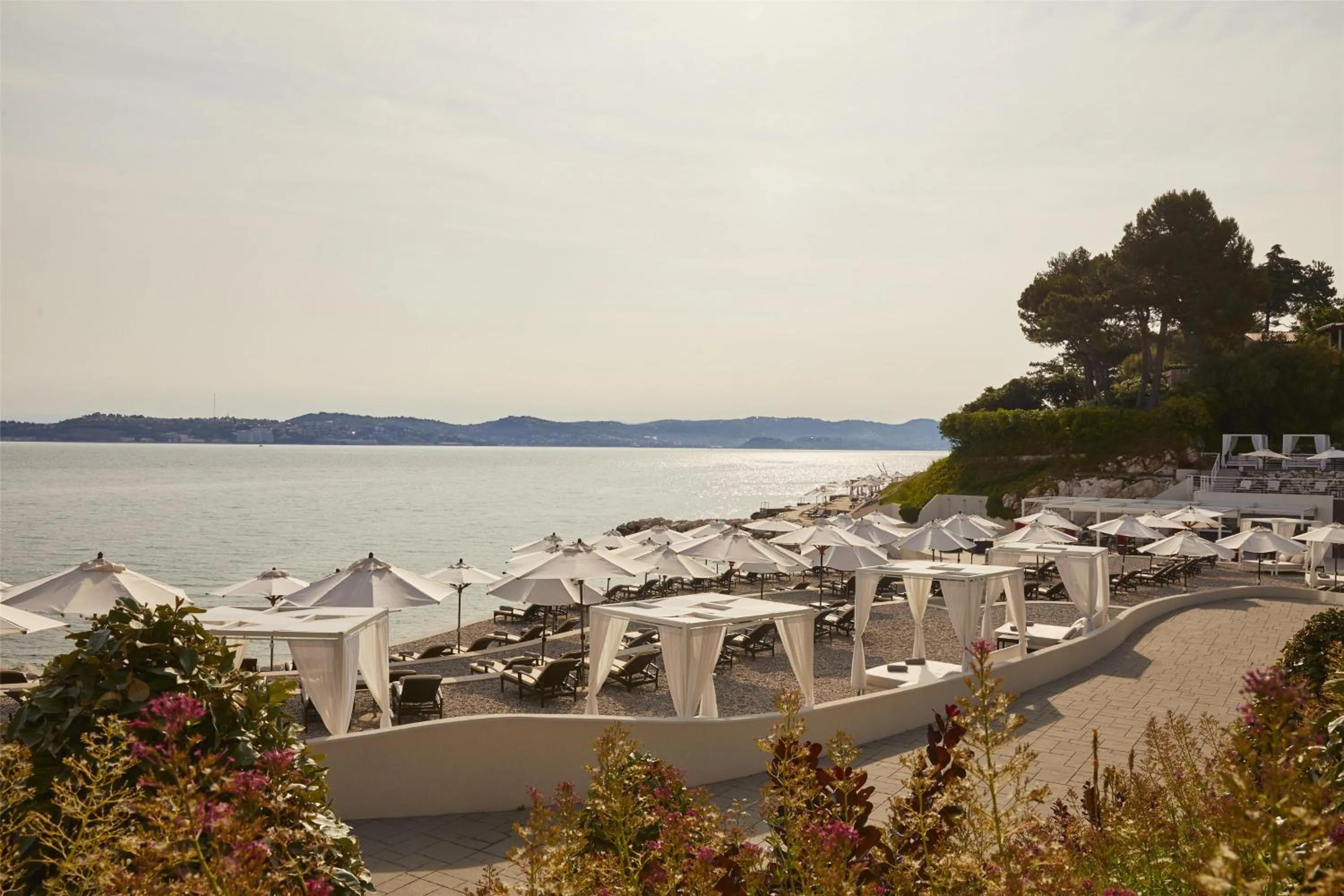 Beach in Kempinski Hotel Adriatic Istria Croatia