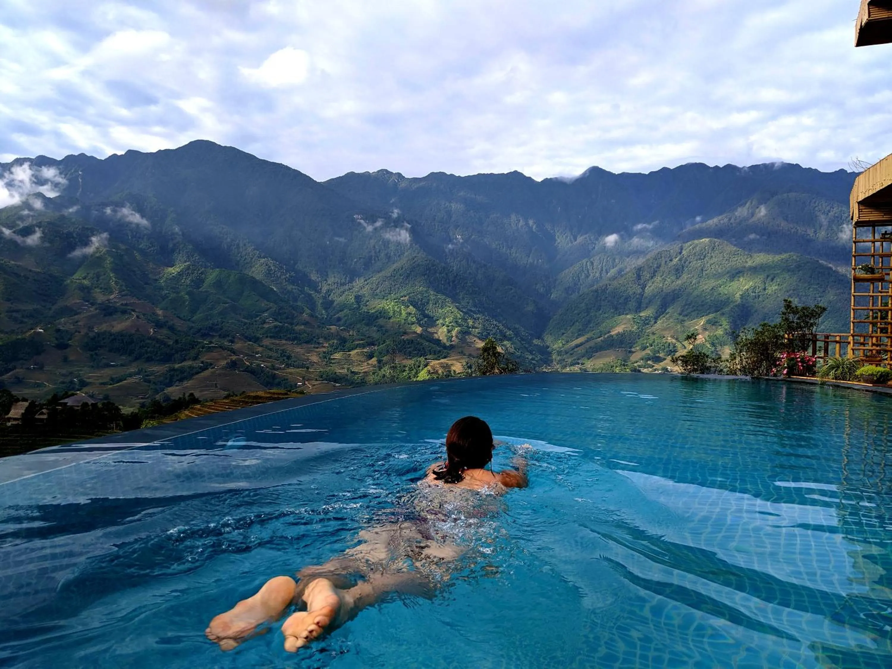 Swimming pool in Sapa Clay House - Mountain Retreat