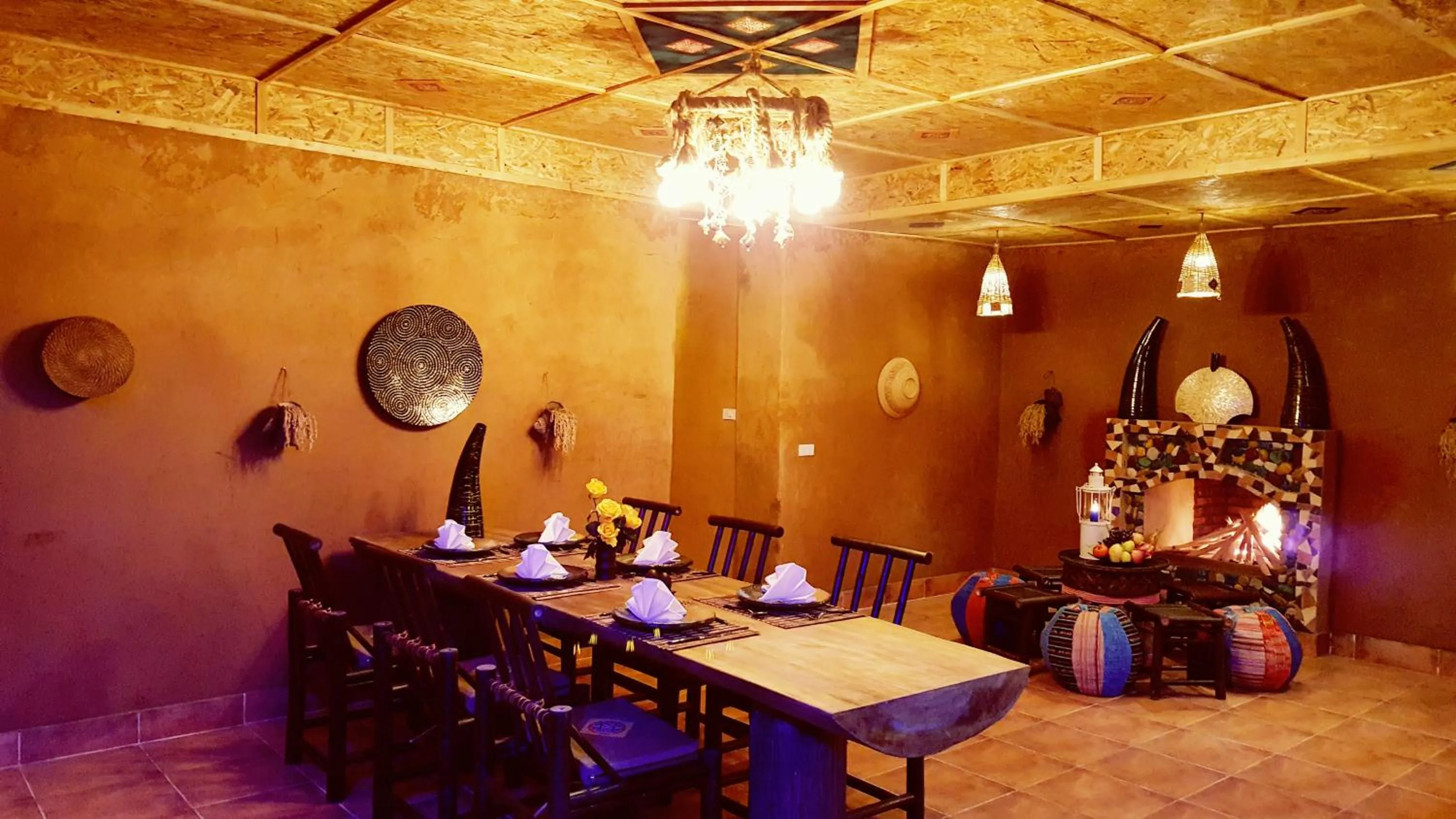 Dining area in Sapa Clay House - Mountain Retreat