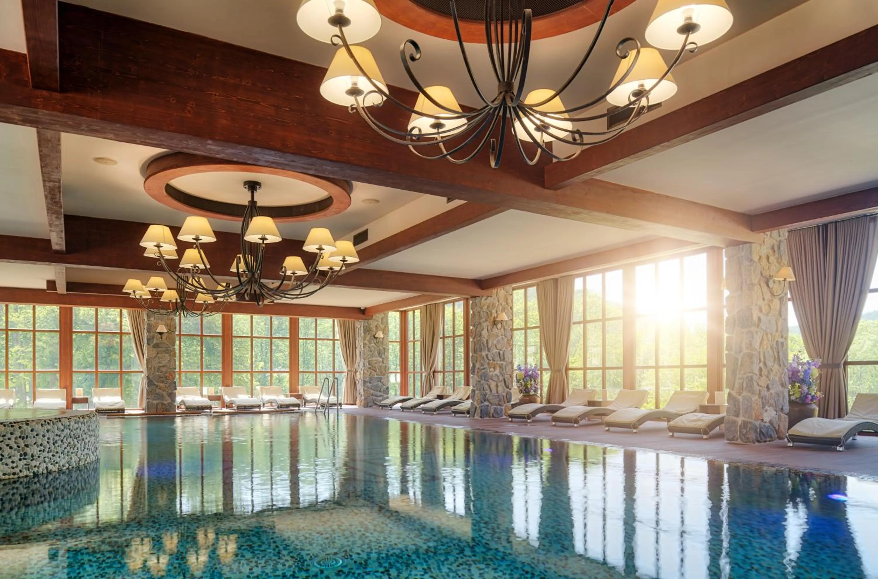 Swimming pool in Resort Sobotín