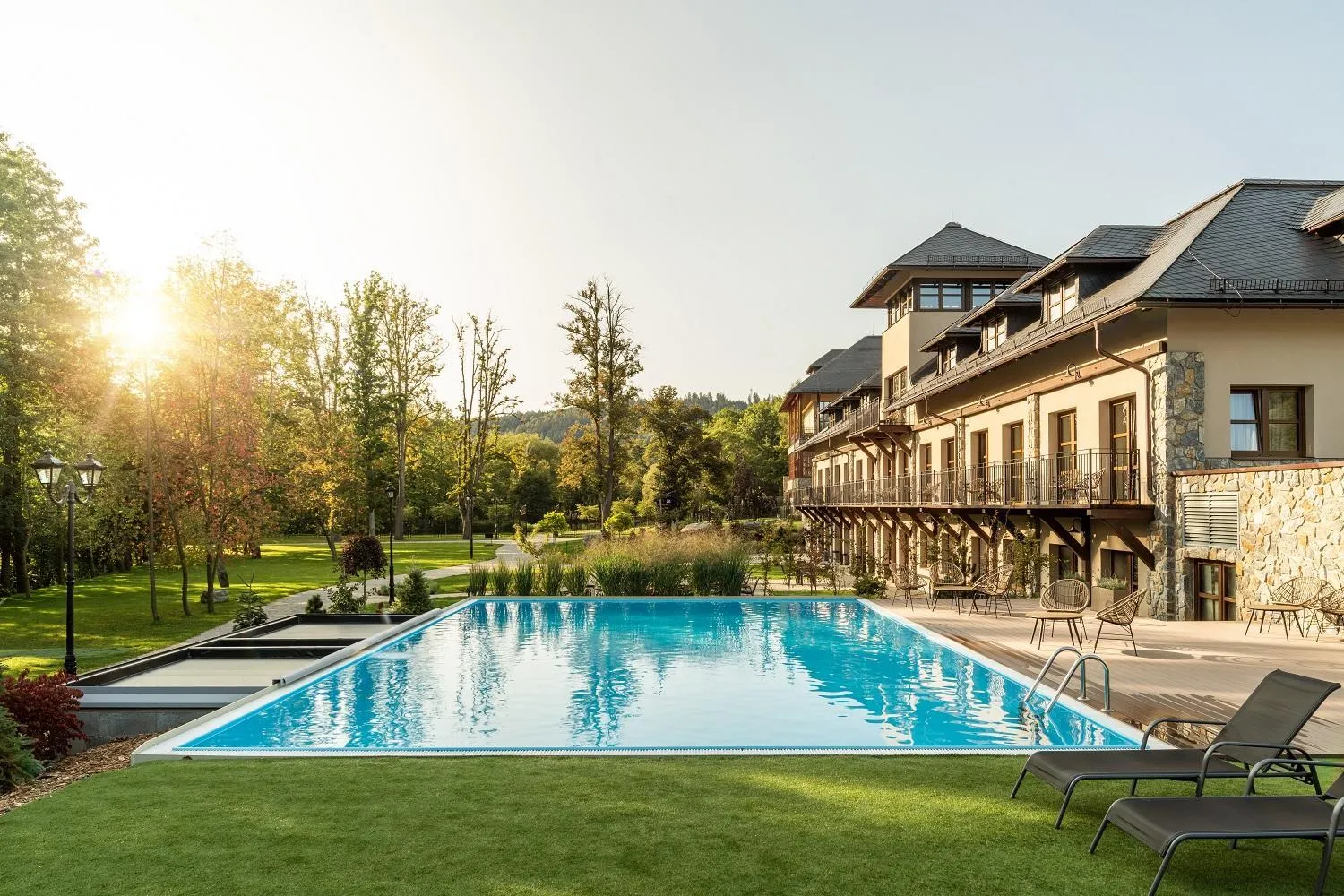 Swimming pool in Resort Sobotín