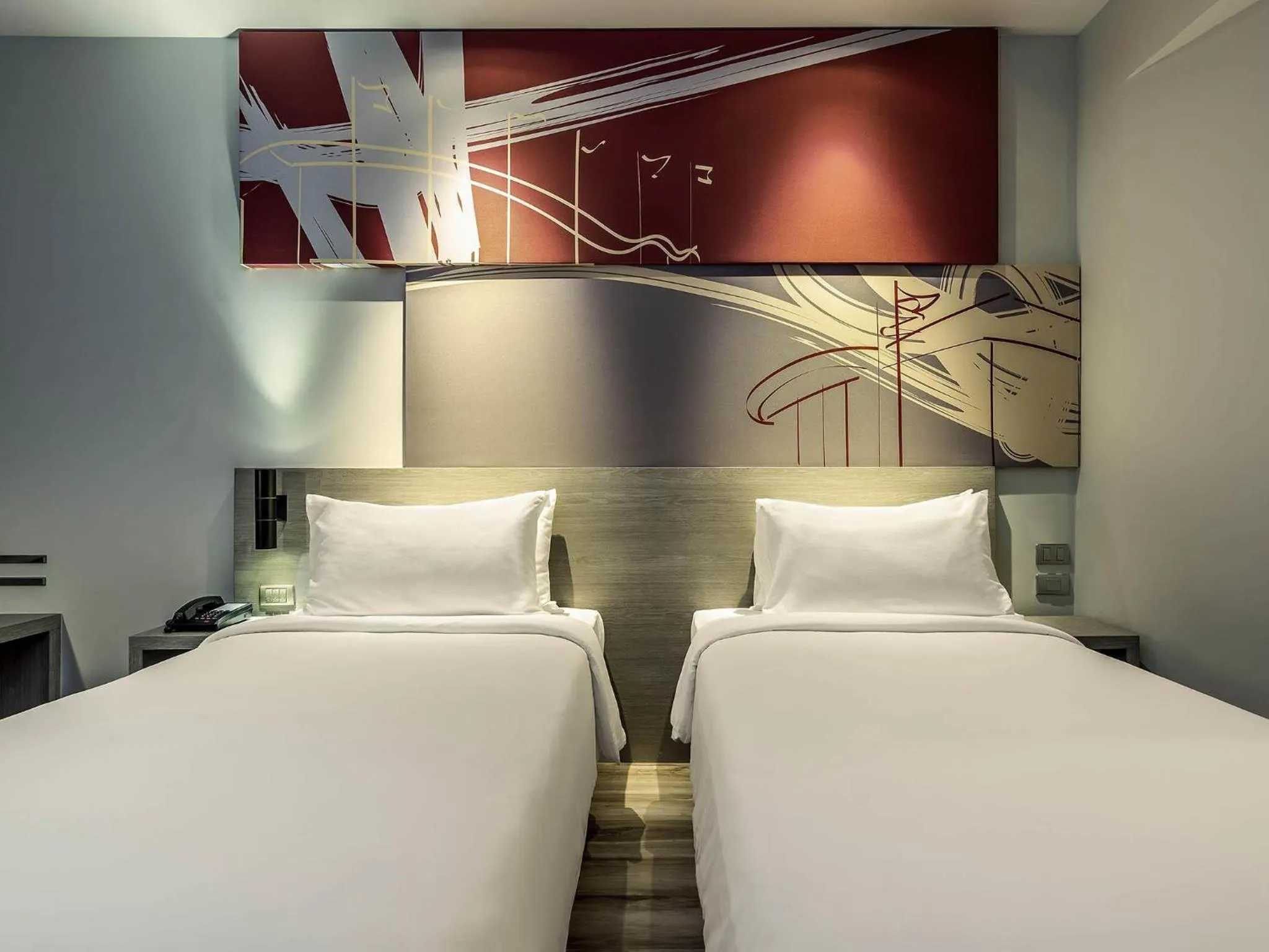 Bedroom, Bed in ibis Bangkok IMPACT