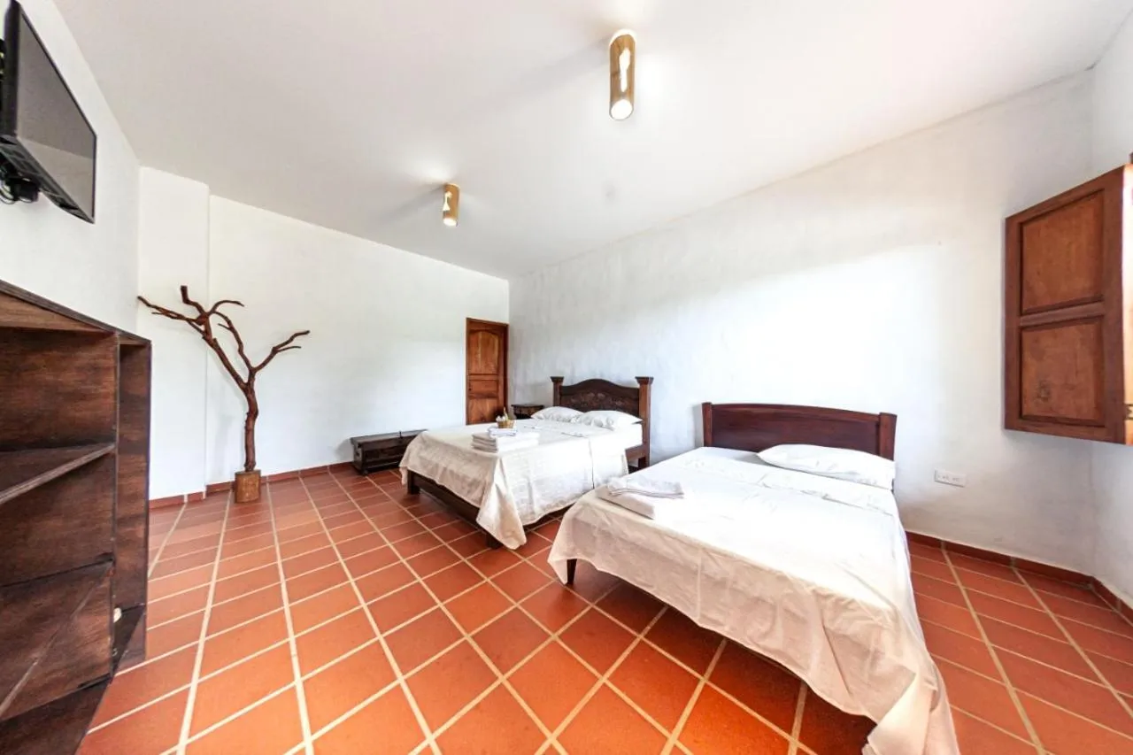 Bed in Casa de Teja Barichara