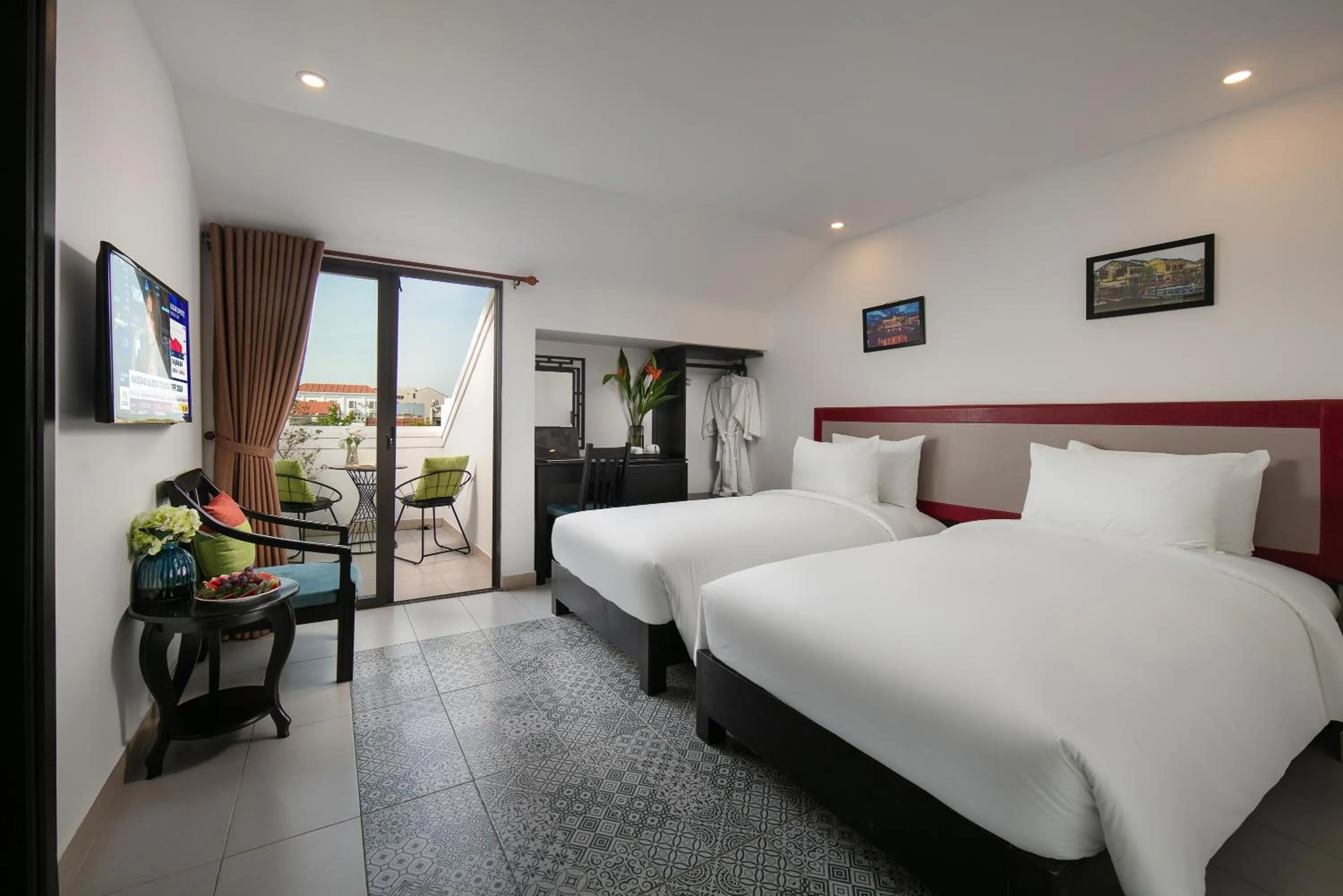 Bed in Hoi An Rose Garden Hotel