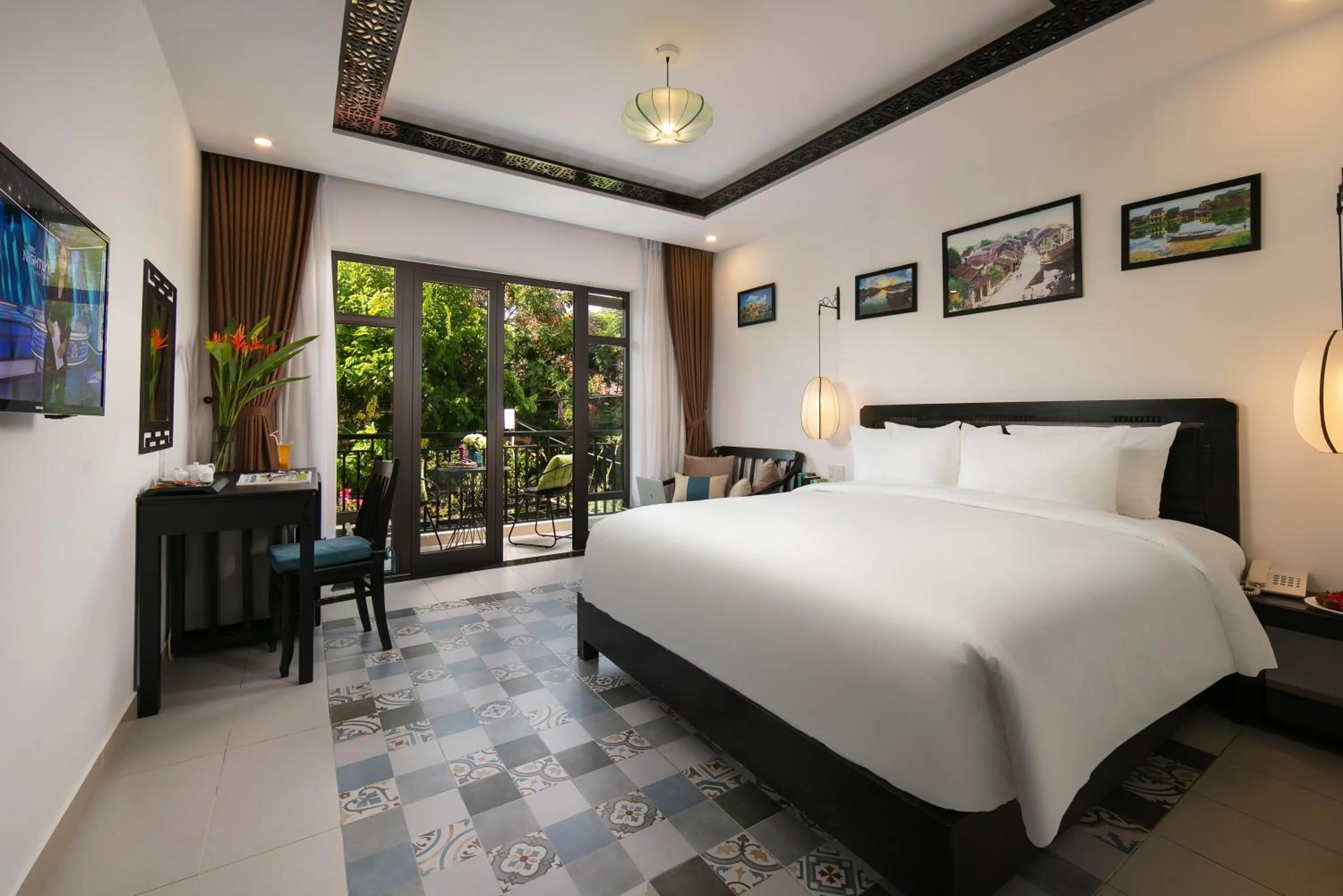 Bed in Hoi An Rose Garden Hotel