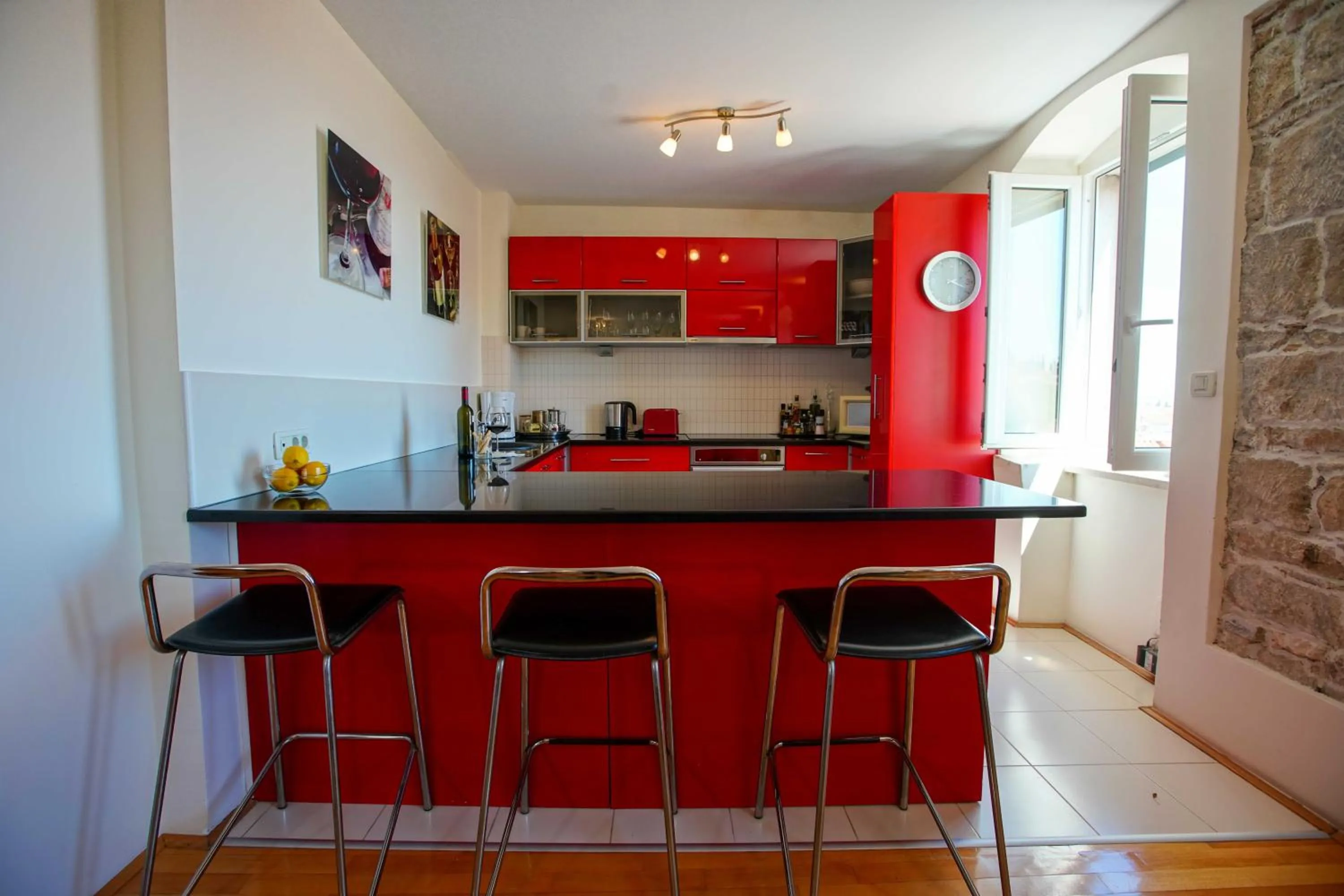 Kitchen or kitchenette in Boutique Guest Accommodation Zephyrus