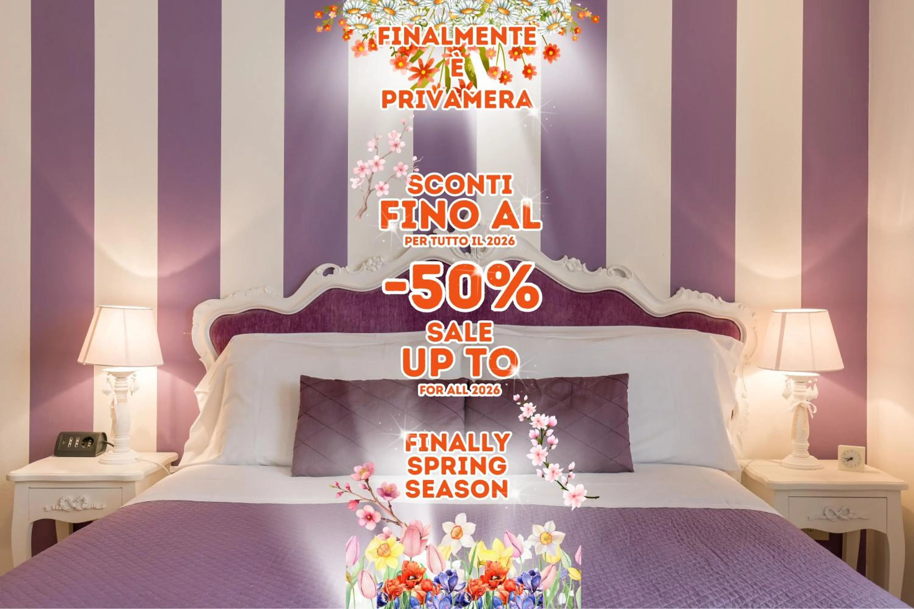 Bed in Giardino Giusti House & Court