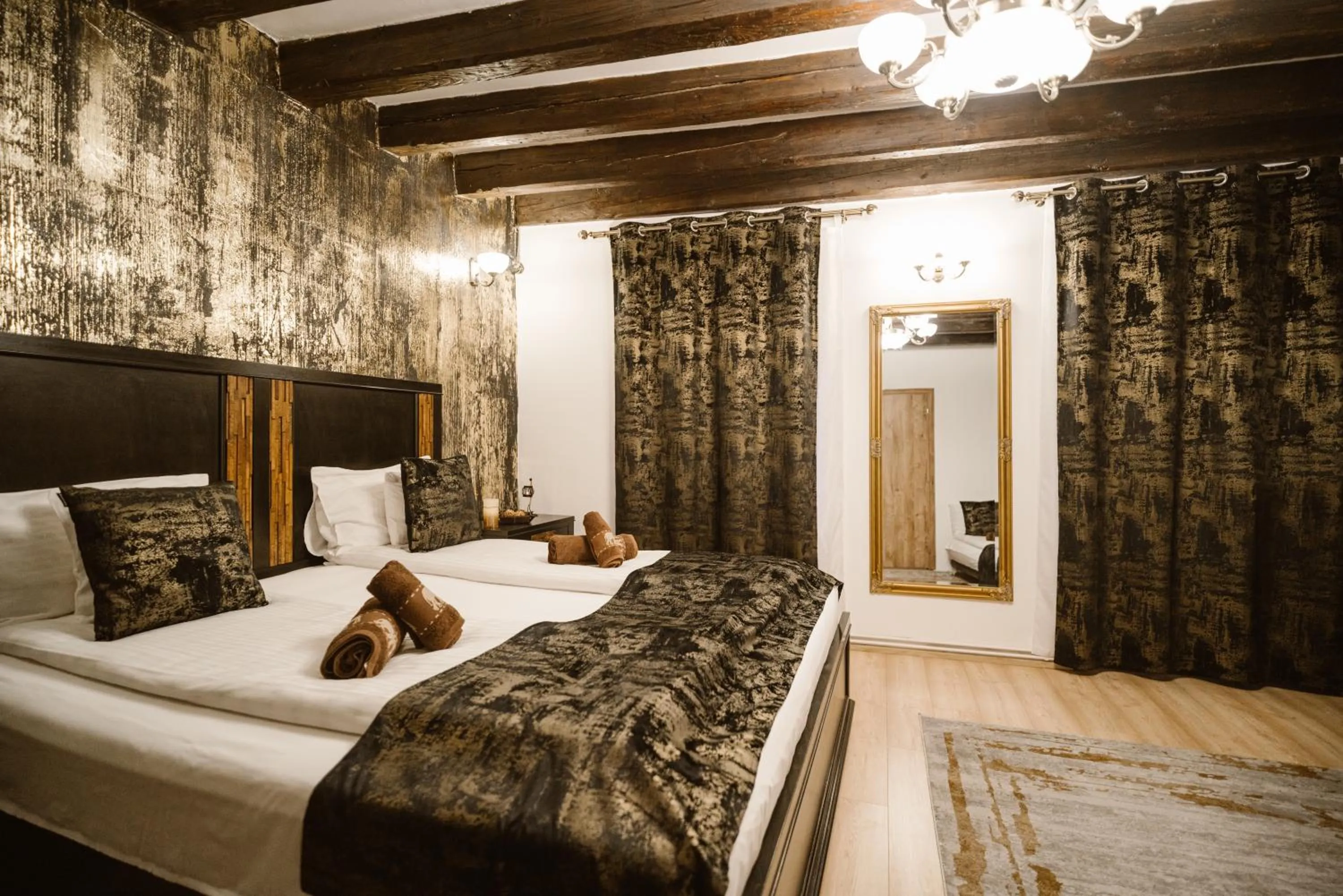 Bedroom, Bed in Hermannstadt House